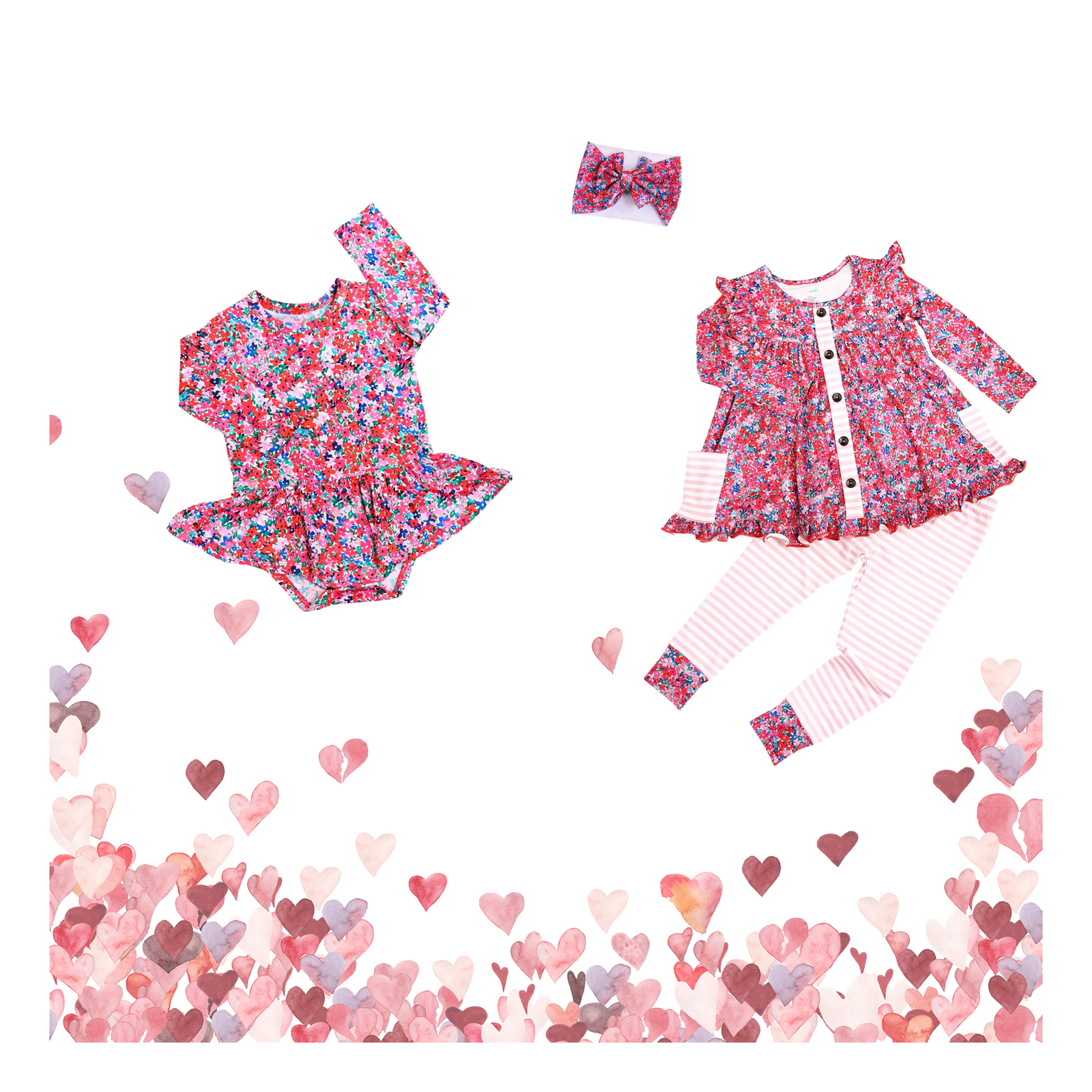Juliette Peplum Valentine's Day Top & Legging Set