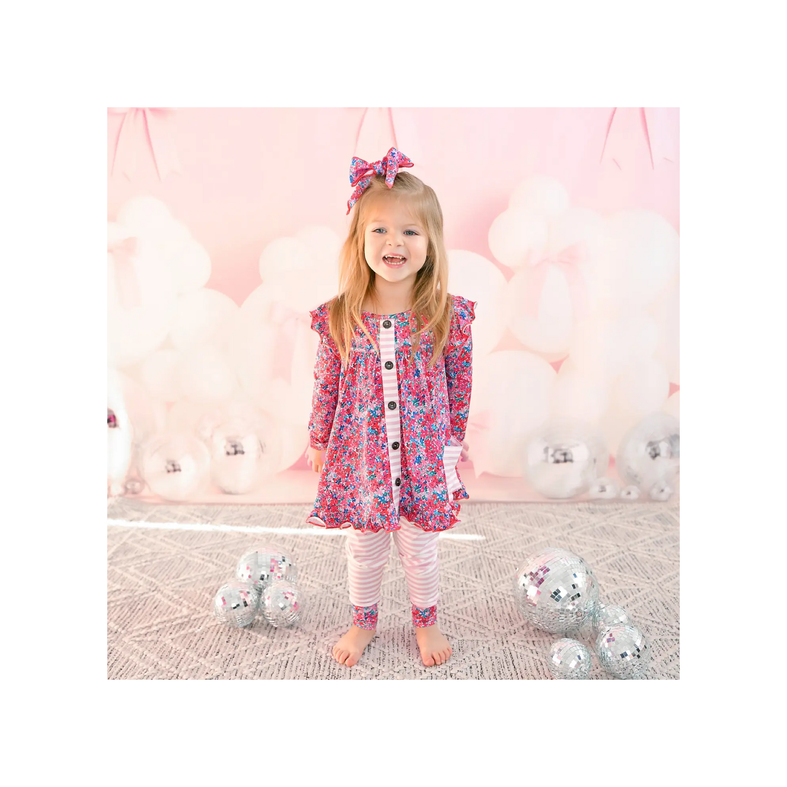 Juliette Peplum Valentine's Day Top & Legging Set