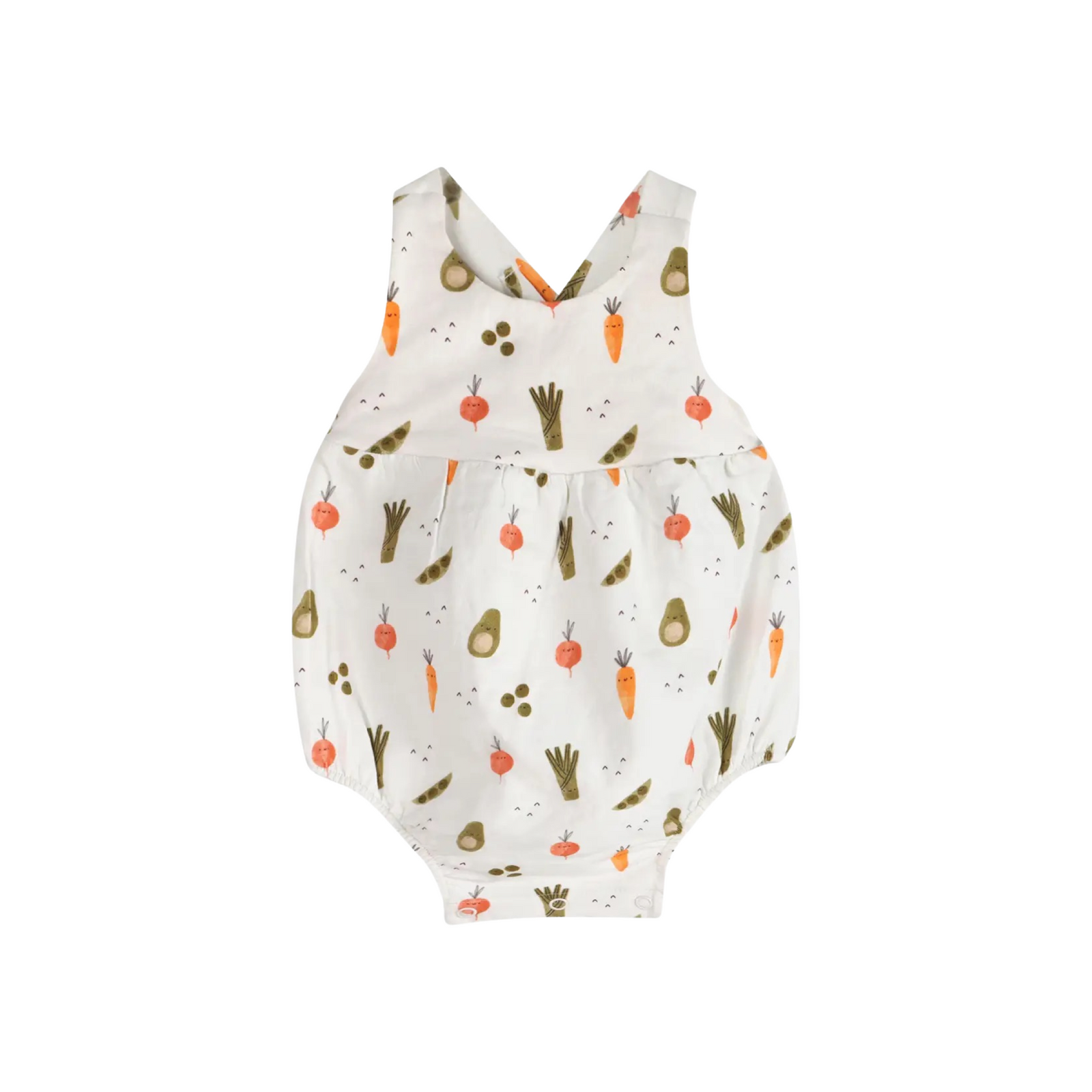 Veggies Strappy Bodysuit & Hat Set