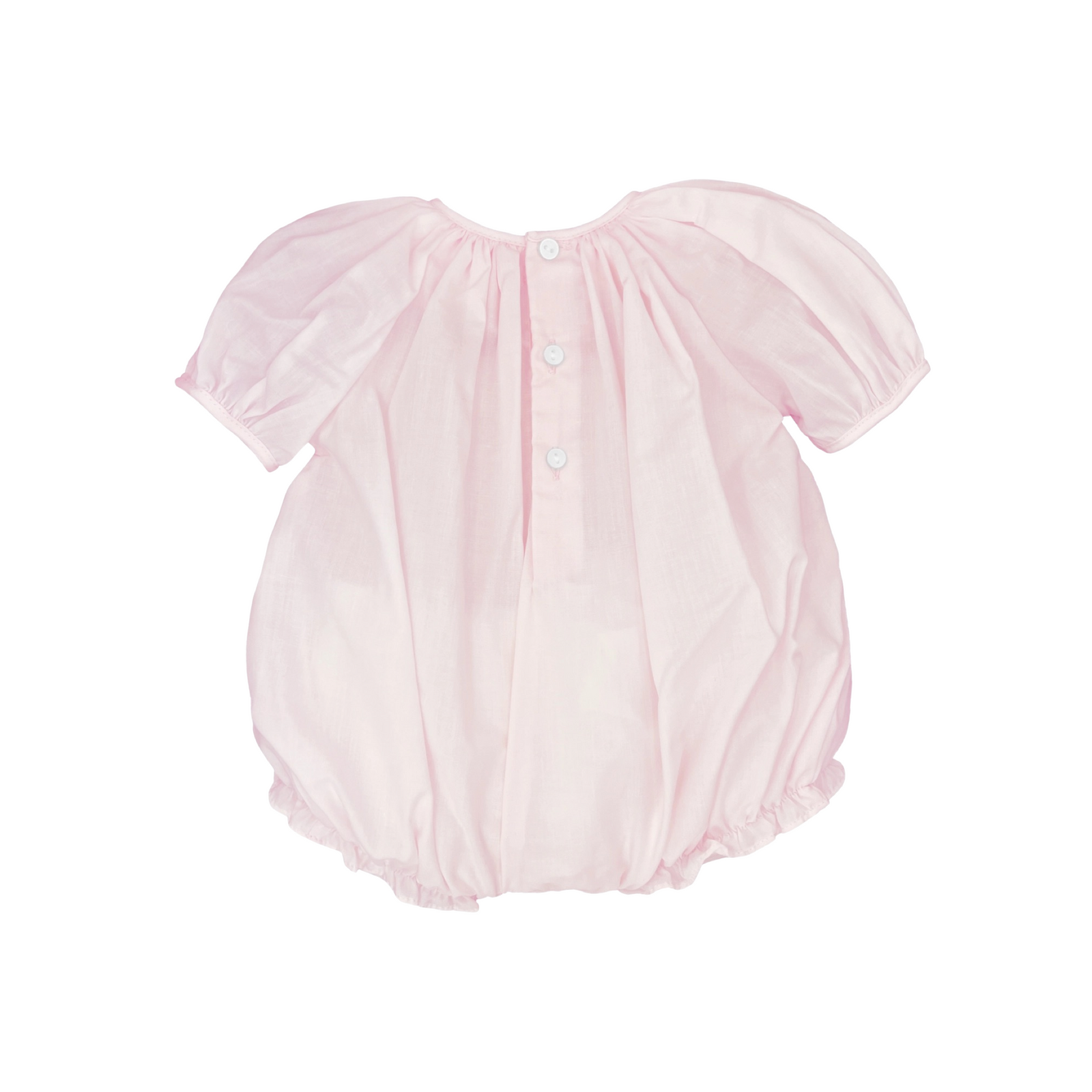Smock Bubble Romper Pink