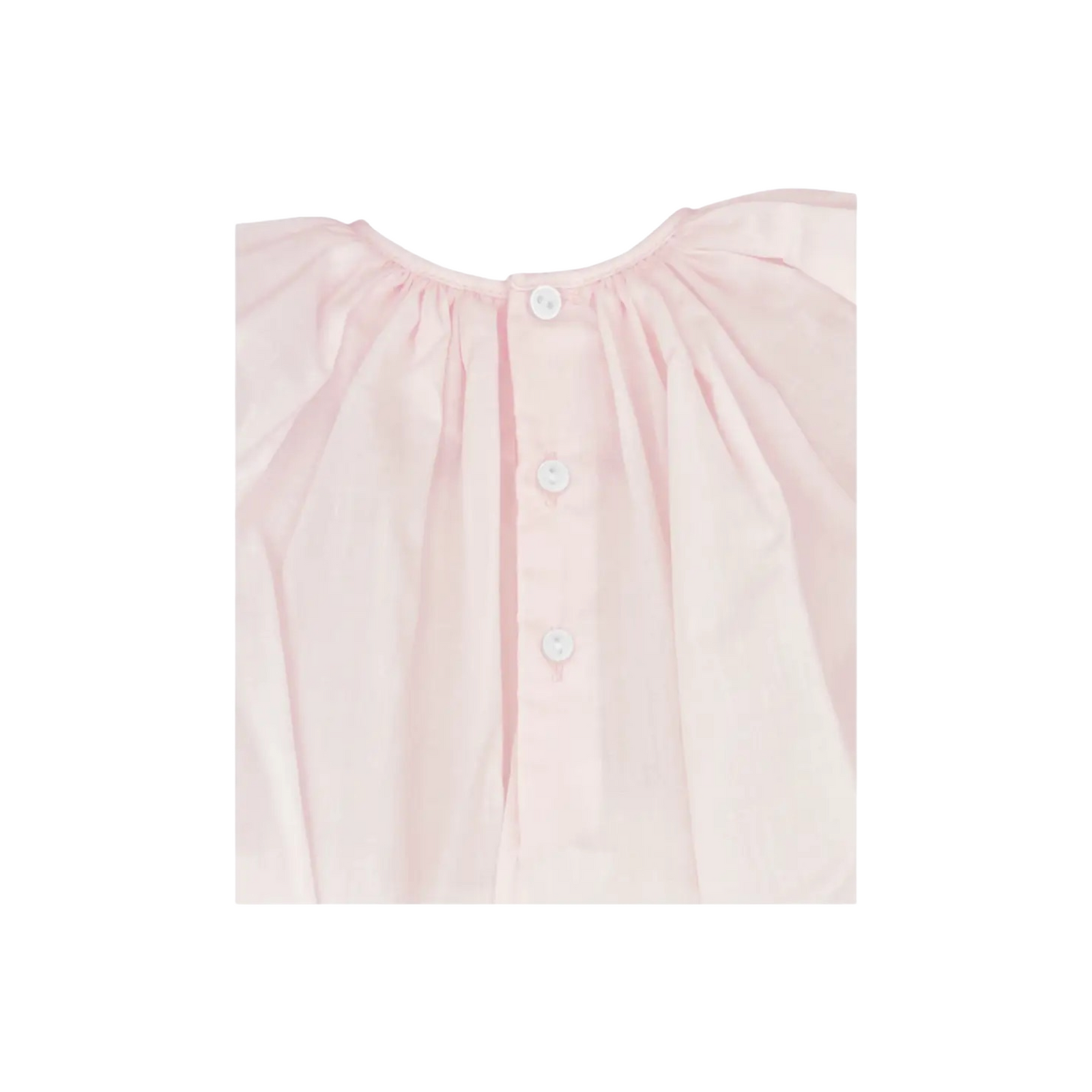 Smock Bubble Romper Pink