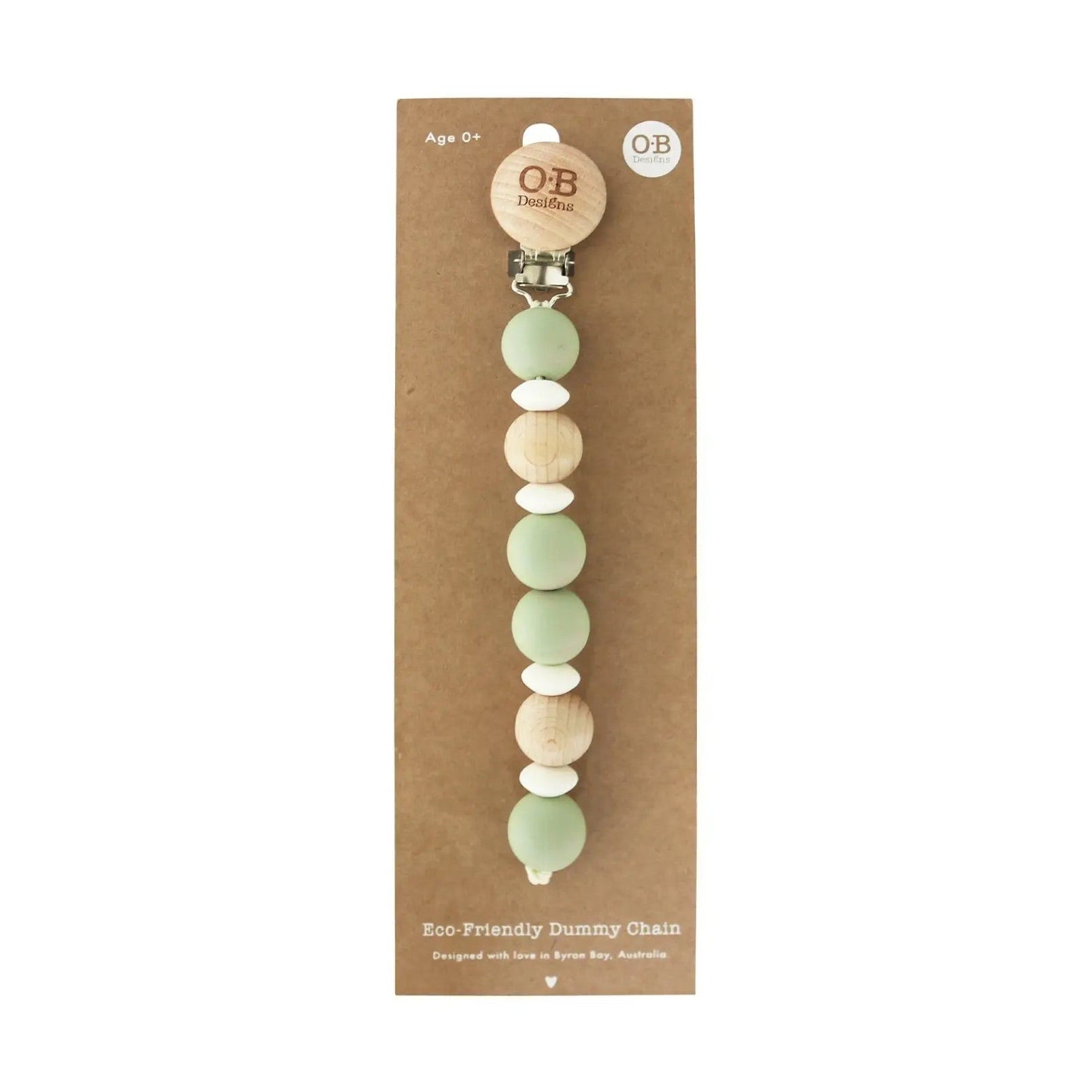 Wooden And Silicone Eco Friendly Pacifier Chain
