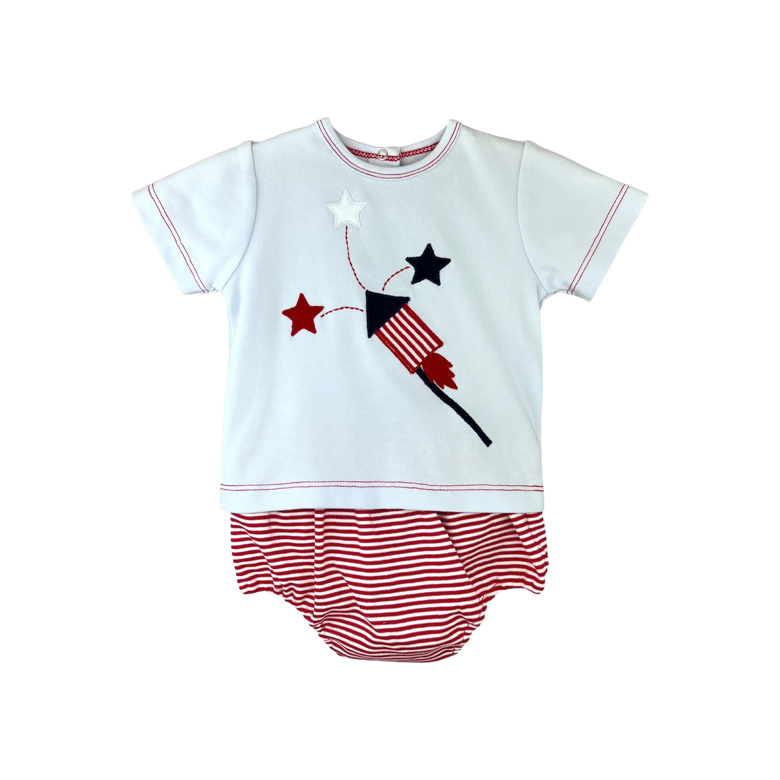 Knit Firework Shirt & Bloomer Set
