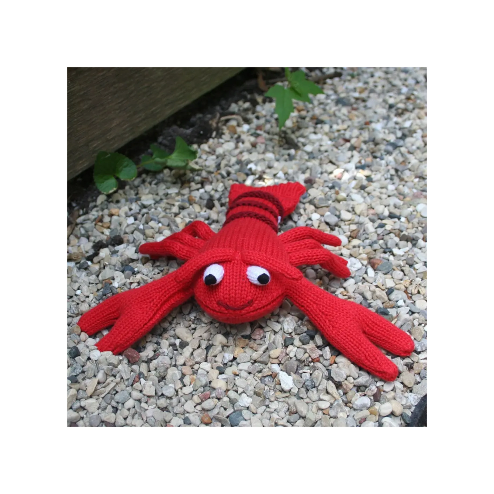 Larry The Lobster Knit Rattle