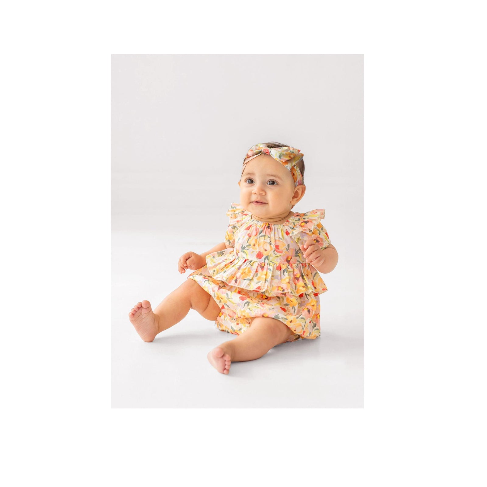 Blooming Summer Floral Baby Girl Romper