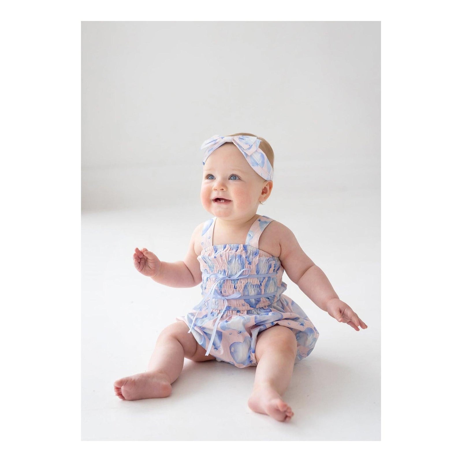Up and Away Baby Girl Romper