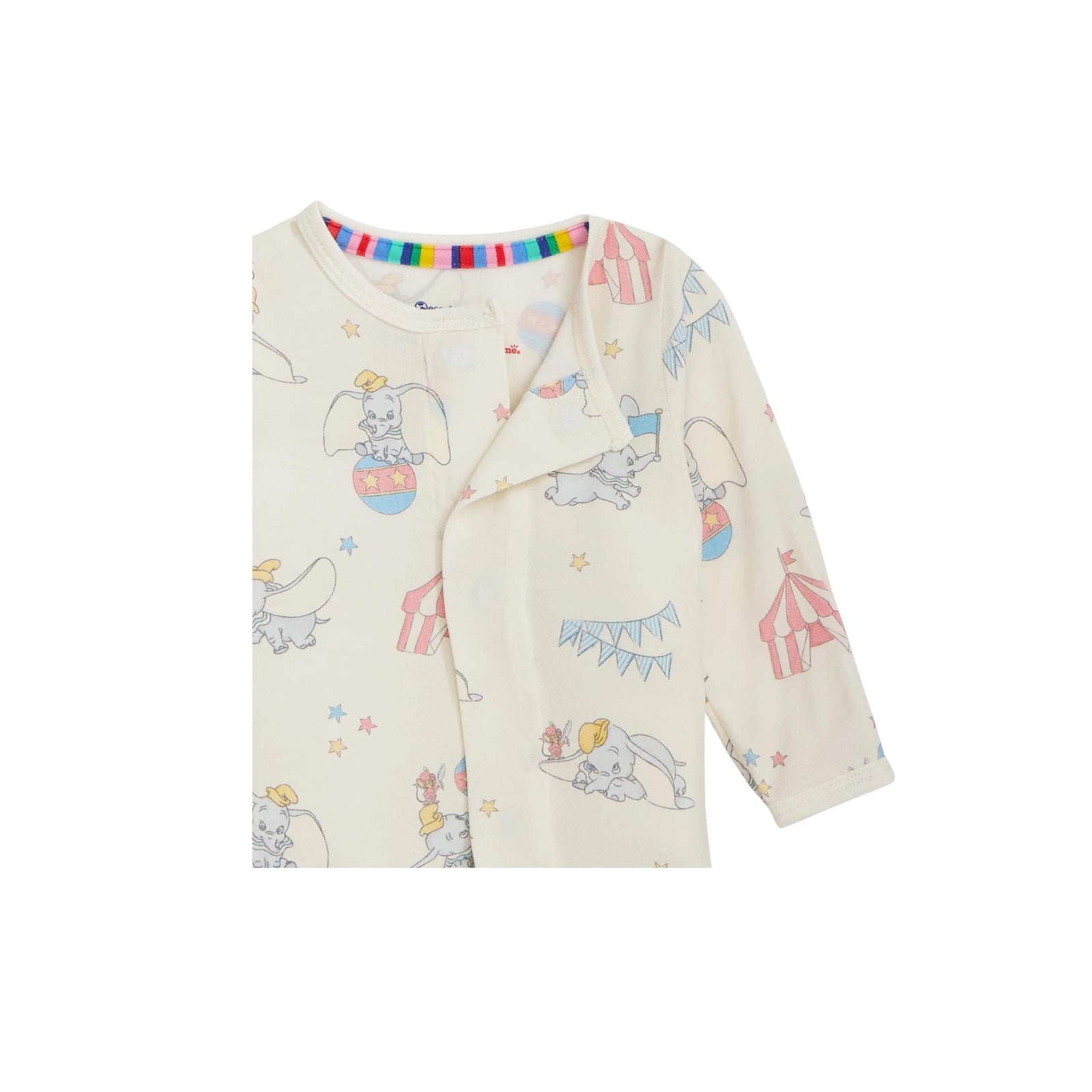 Dumbo Circus Magnetic Closure Footie