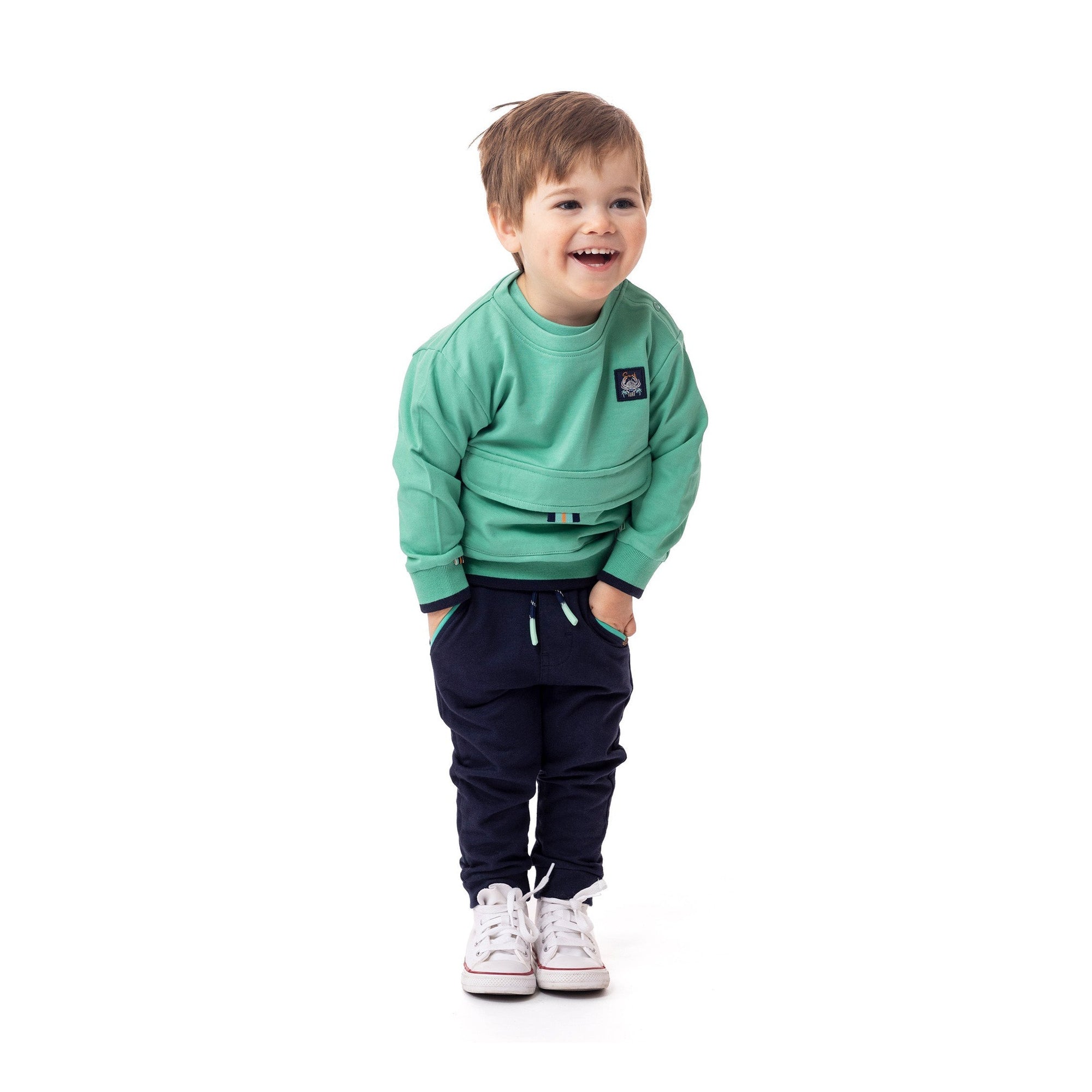 Baby Boy Mint Sweatshirt