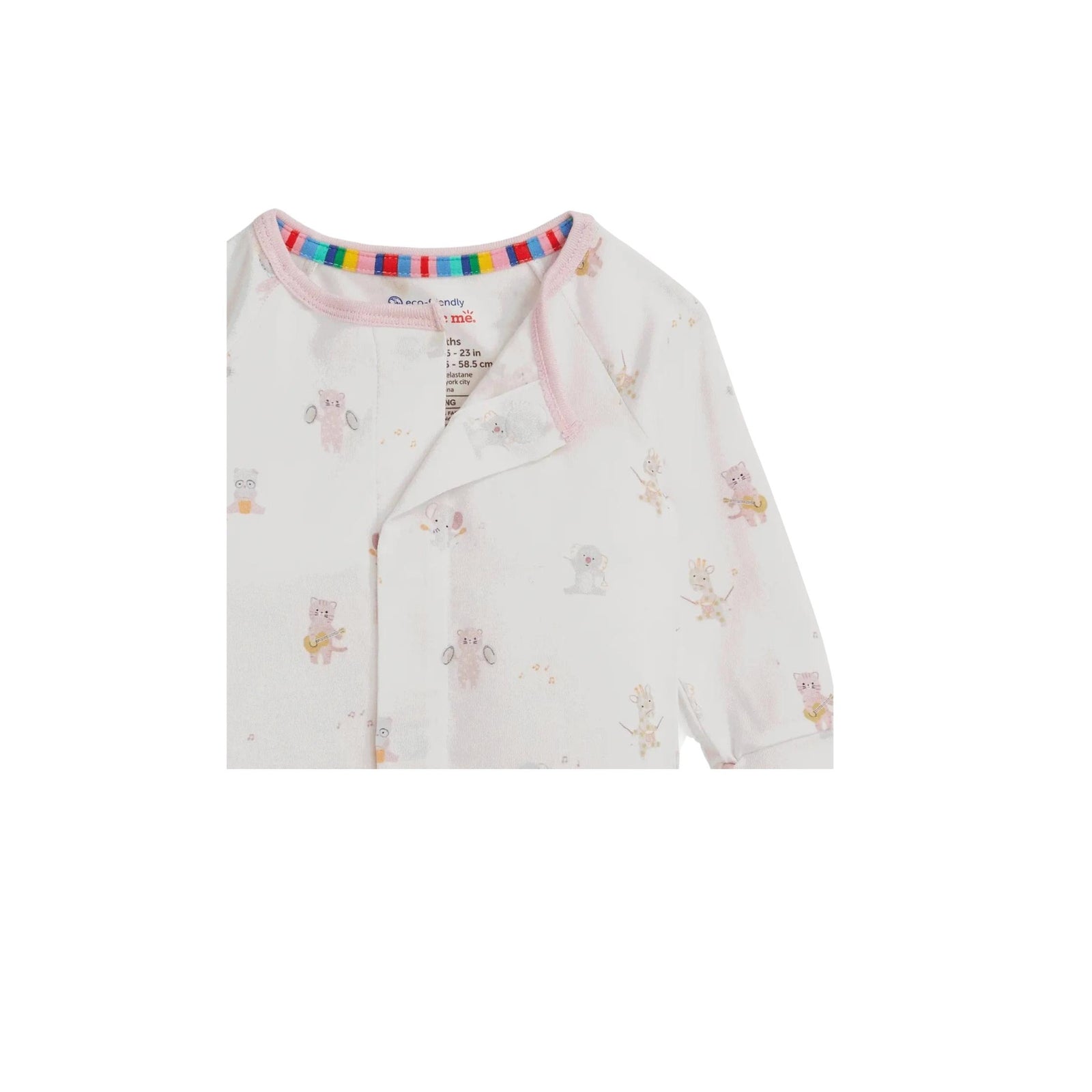 Pink Baby Beats Convertible Magnetic Closure Romper