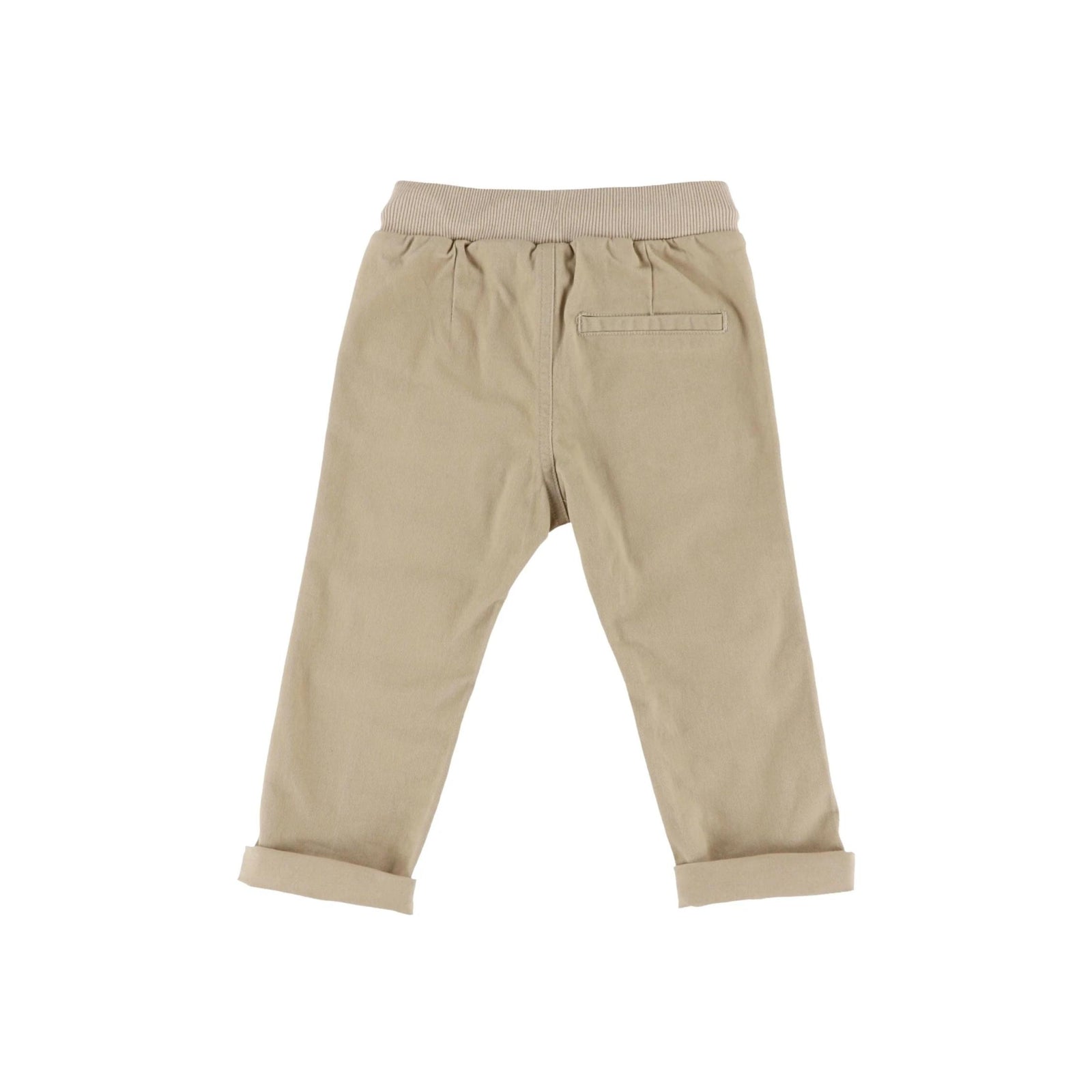 Beige Baby Boy Twill Trousers
