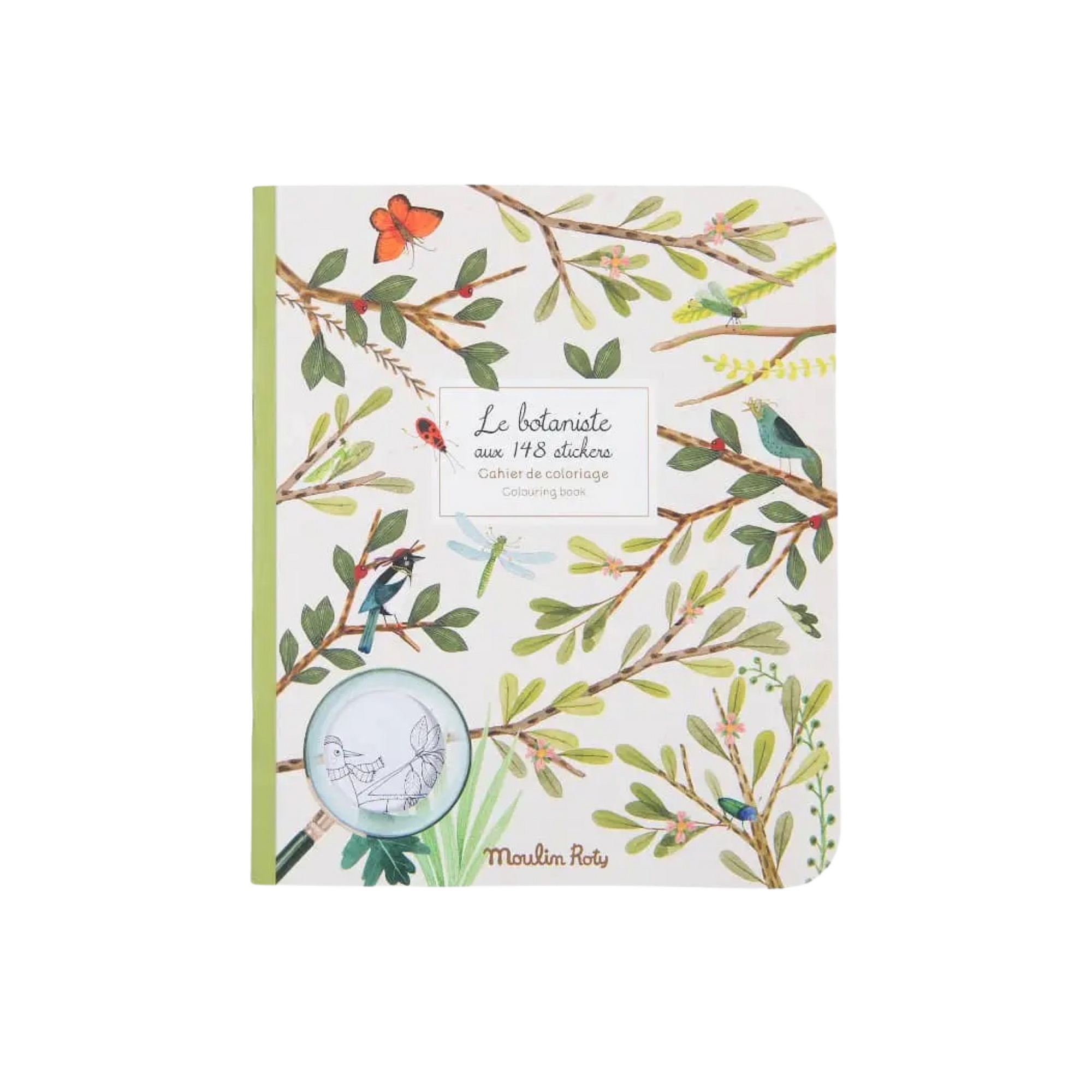 Le Botaniste-Garden Coloring Book With Stickers
