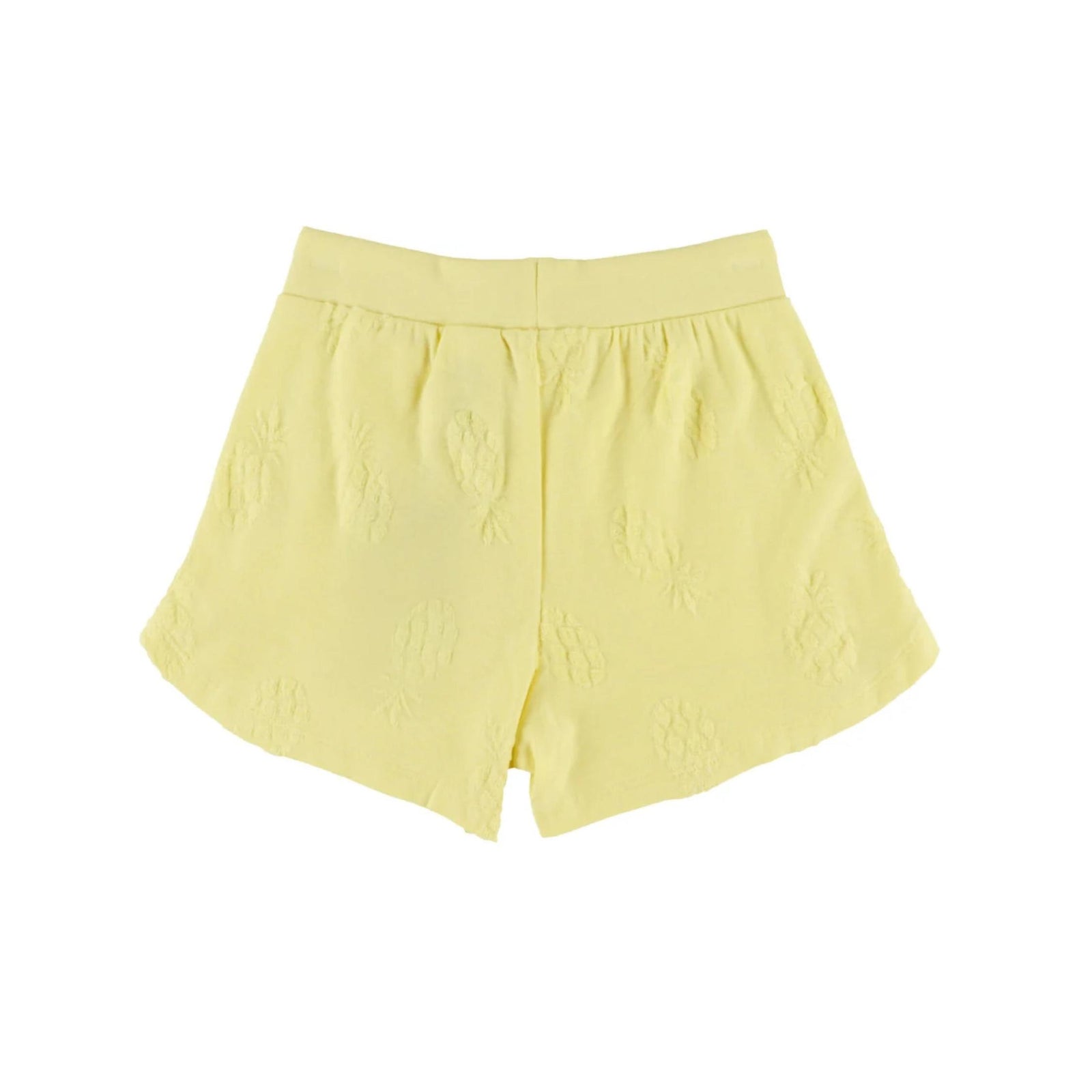 Girls’ Lemon Yellow Jacquard Shorts