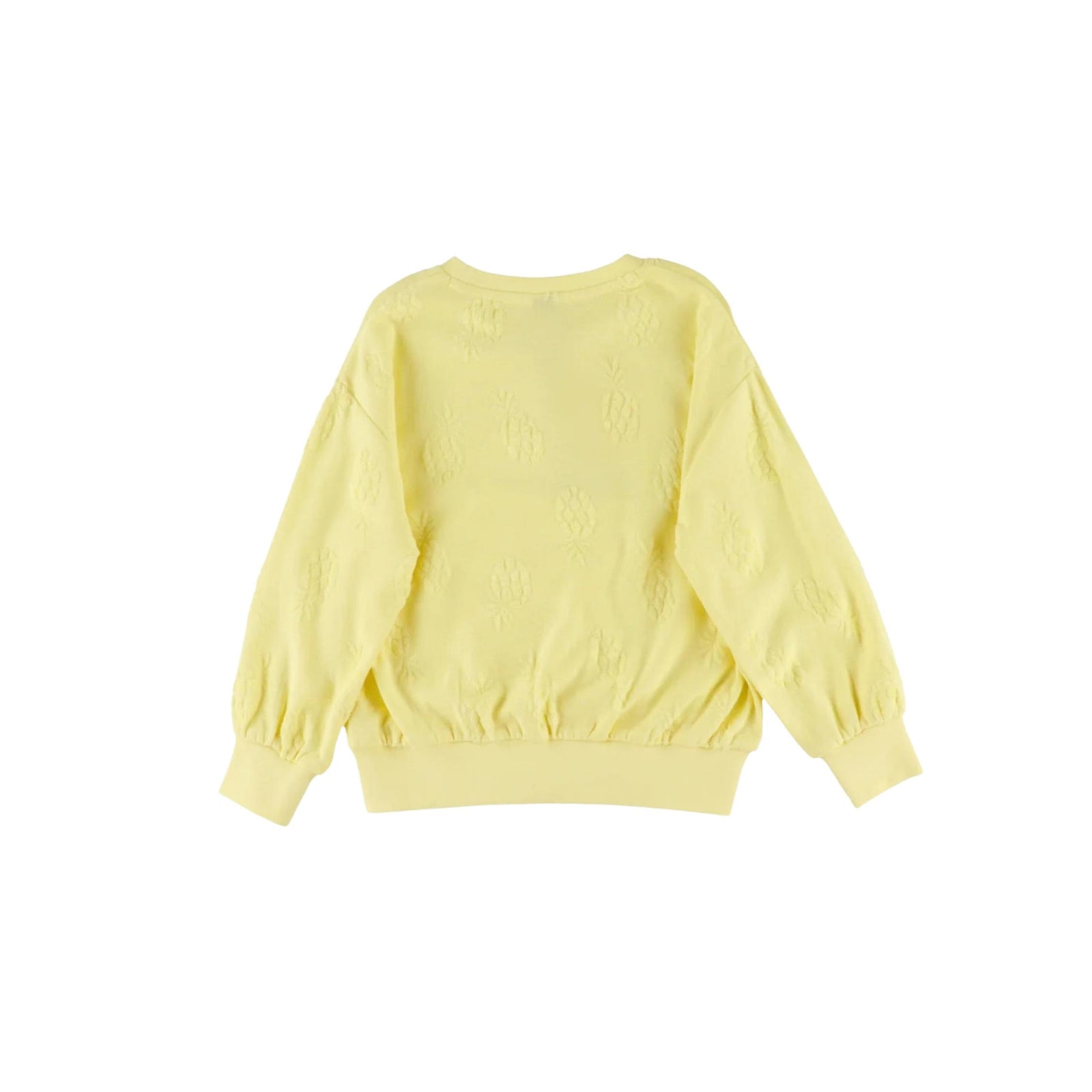 Girls’ Lemon Yellow Jacquard Sweatshirt