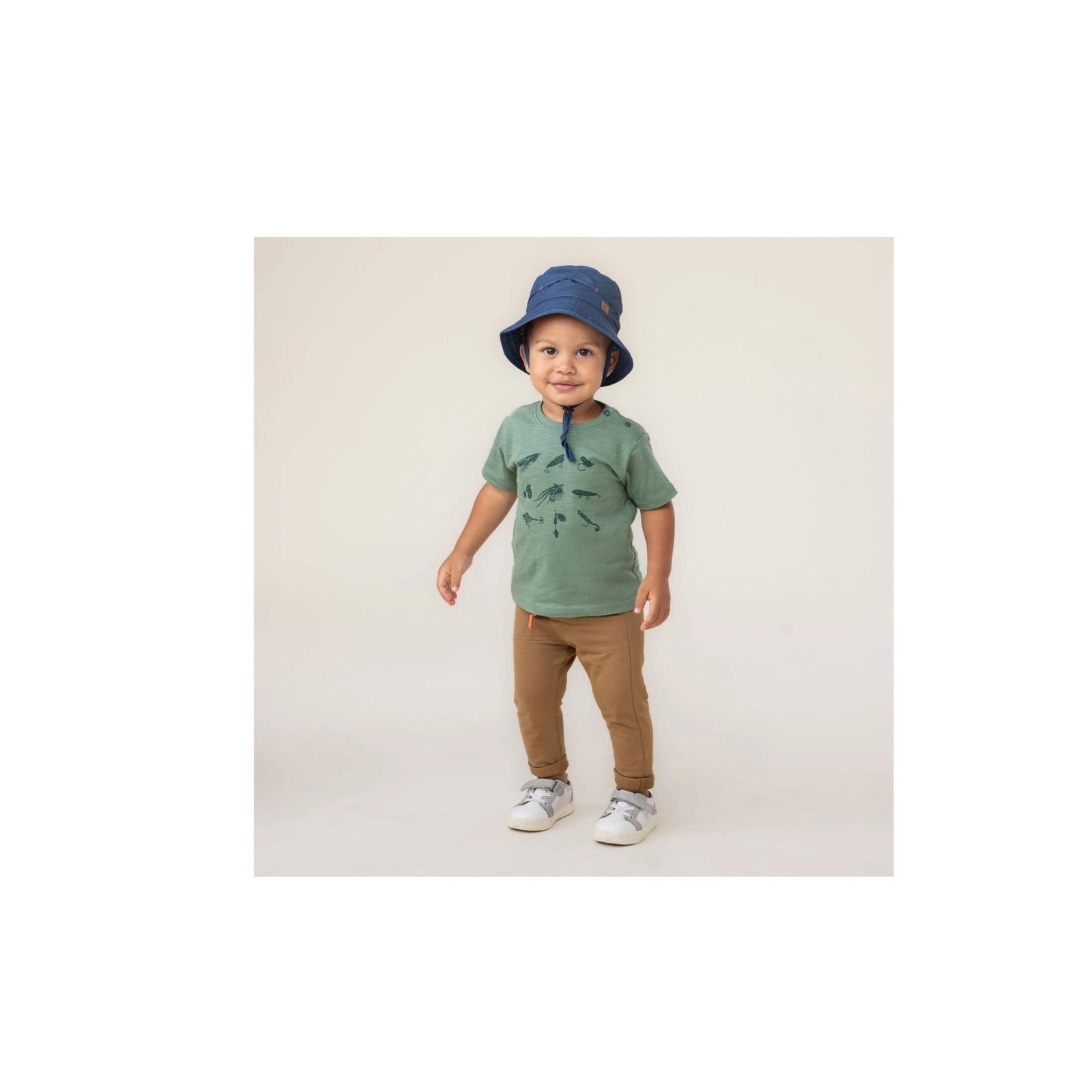 Baby Boy Brown Cuffed Pant