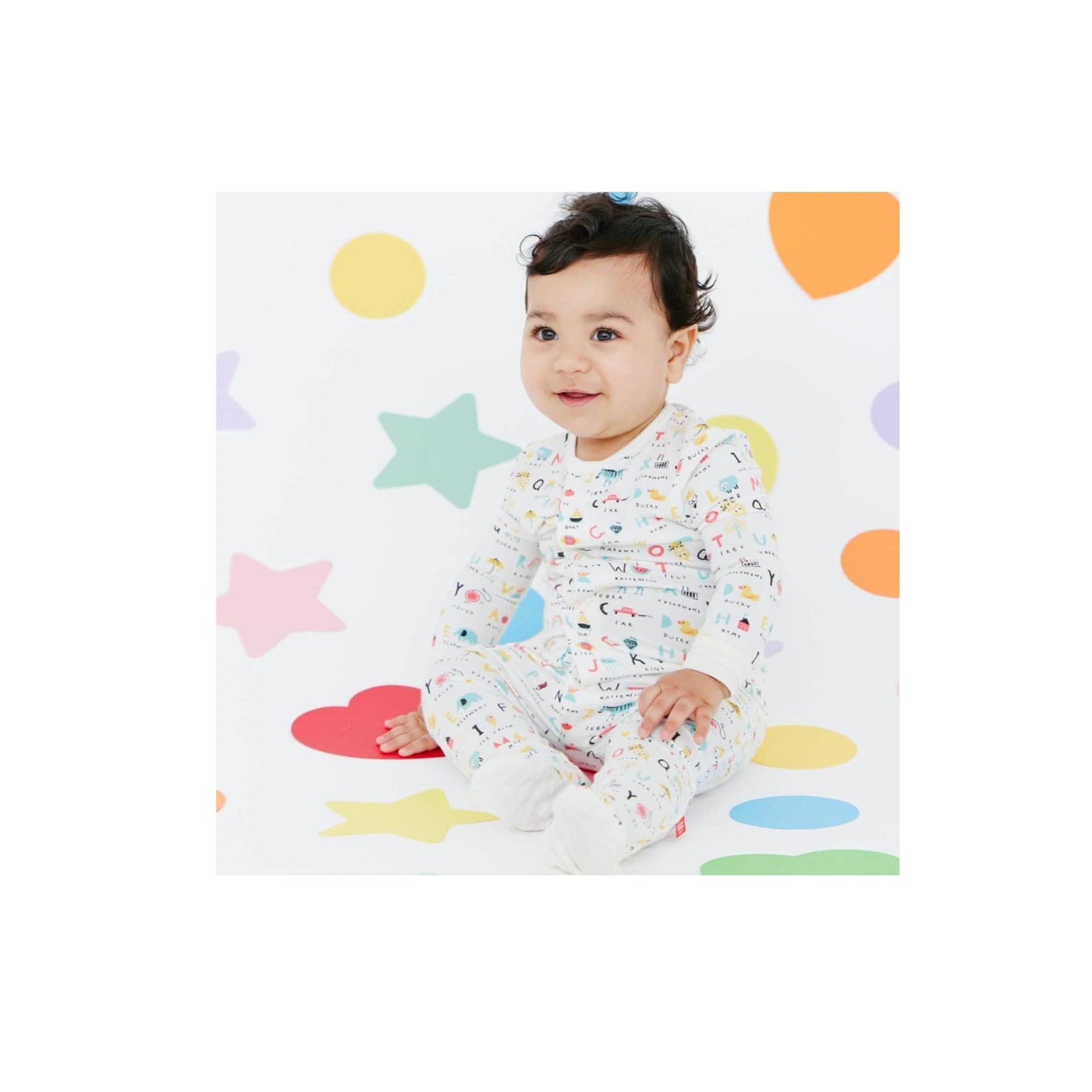 ABC Love Magnetic Closure Footie