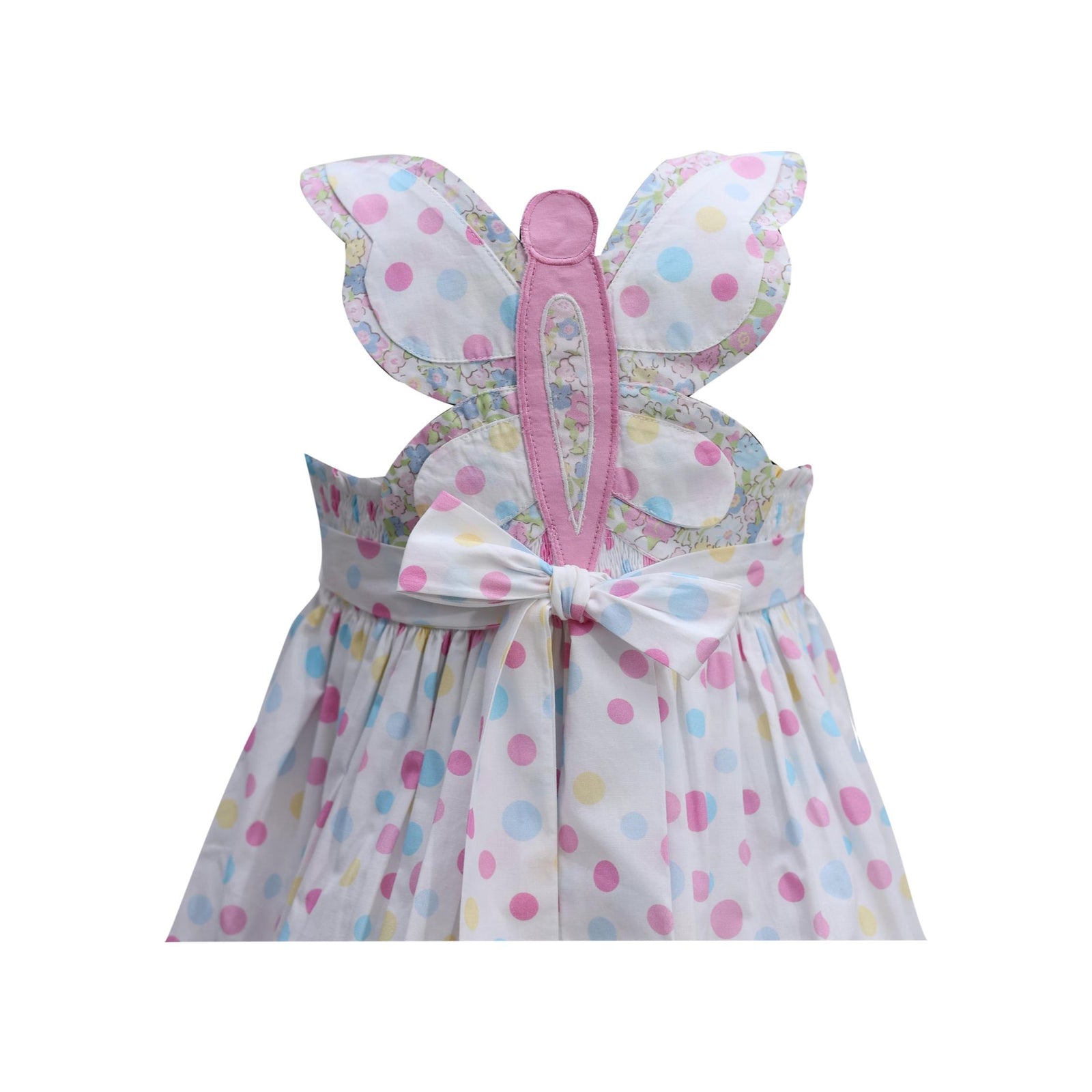 Baby Girl Polka Dot Butterfly Romper