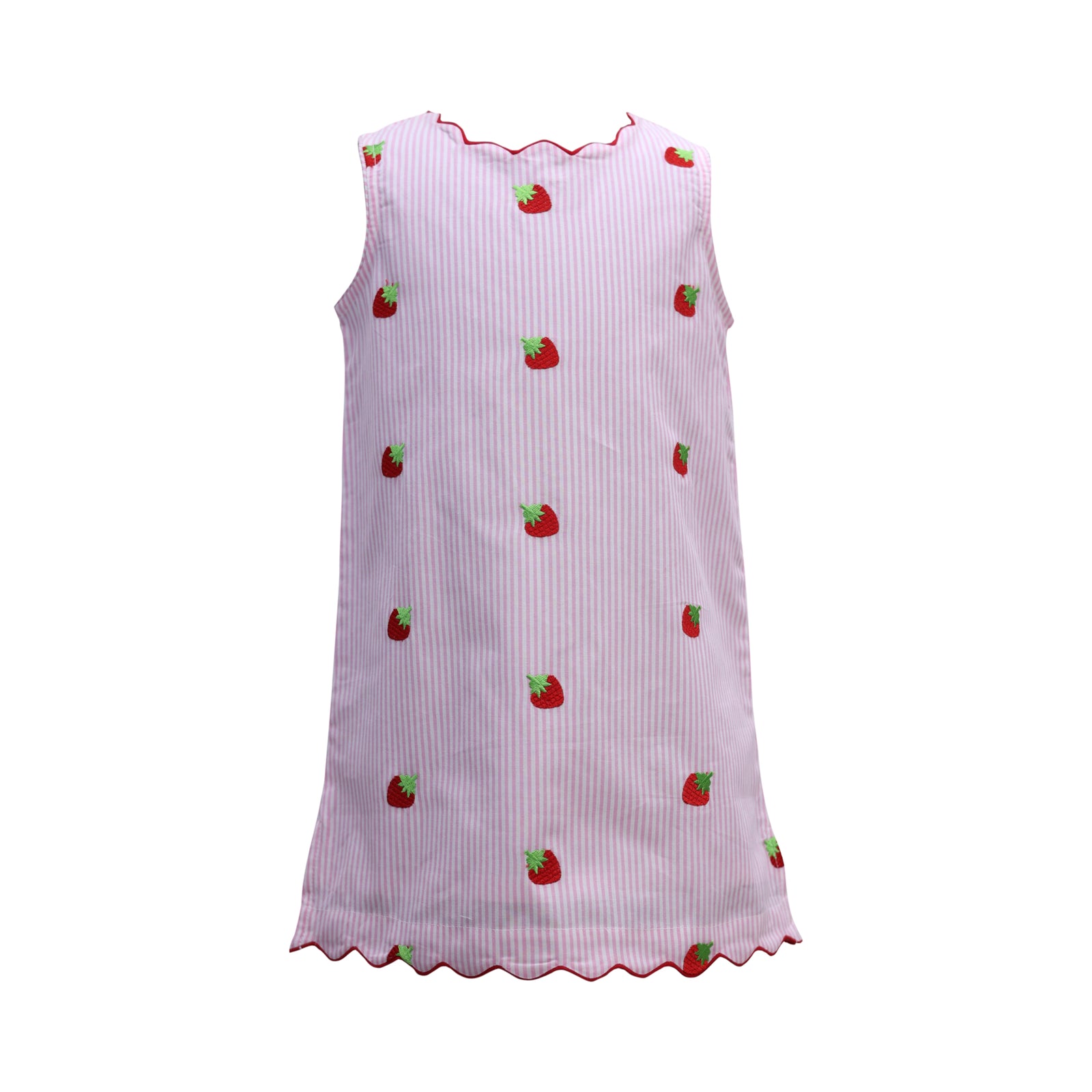 Girls’ Embroidered Strawberry Dress