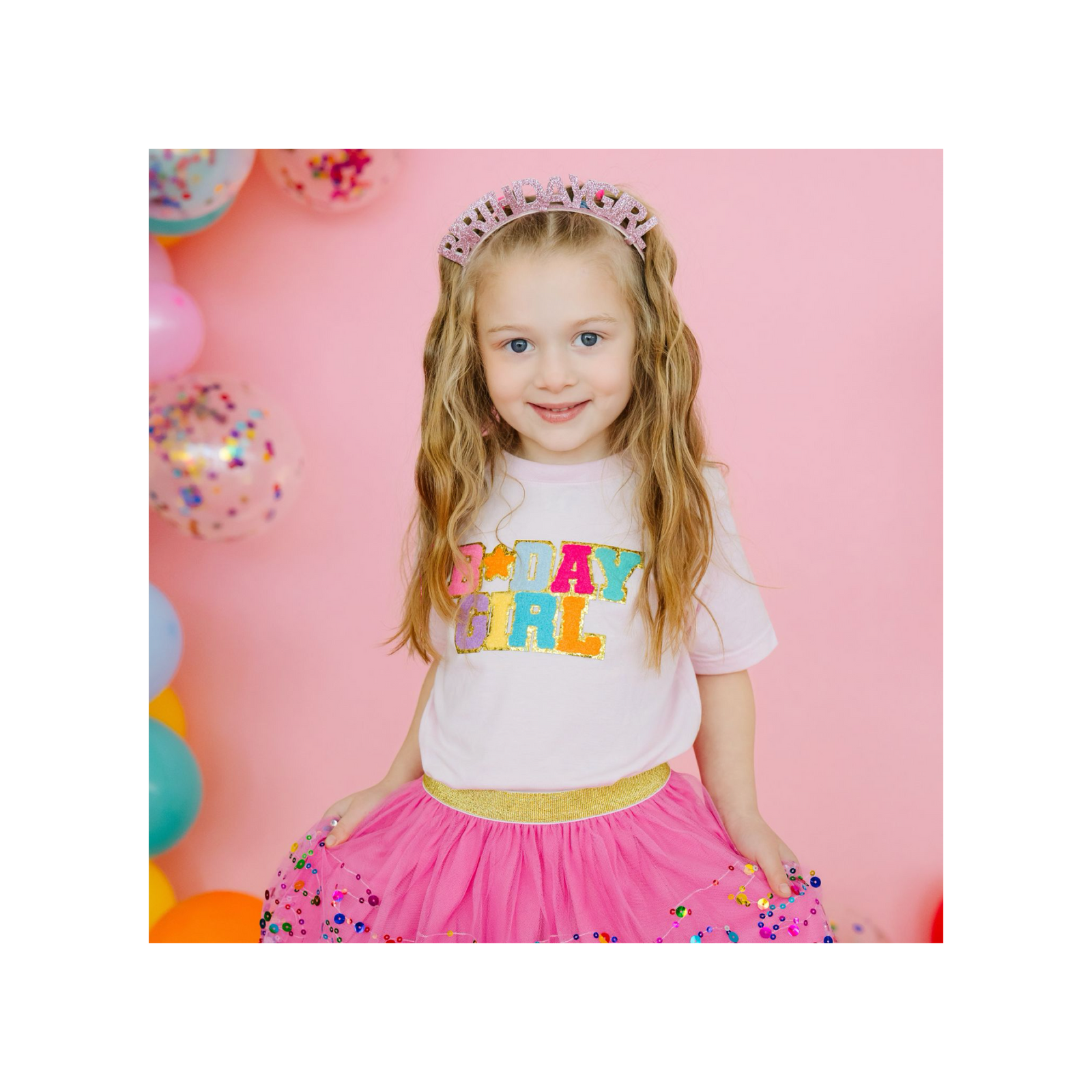 Birthday Girl Patch Short Sleeve T-Shirt