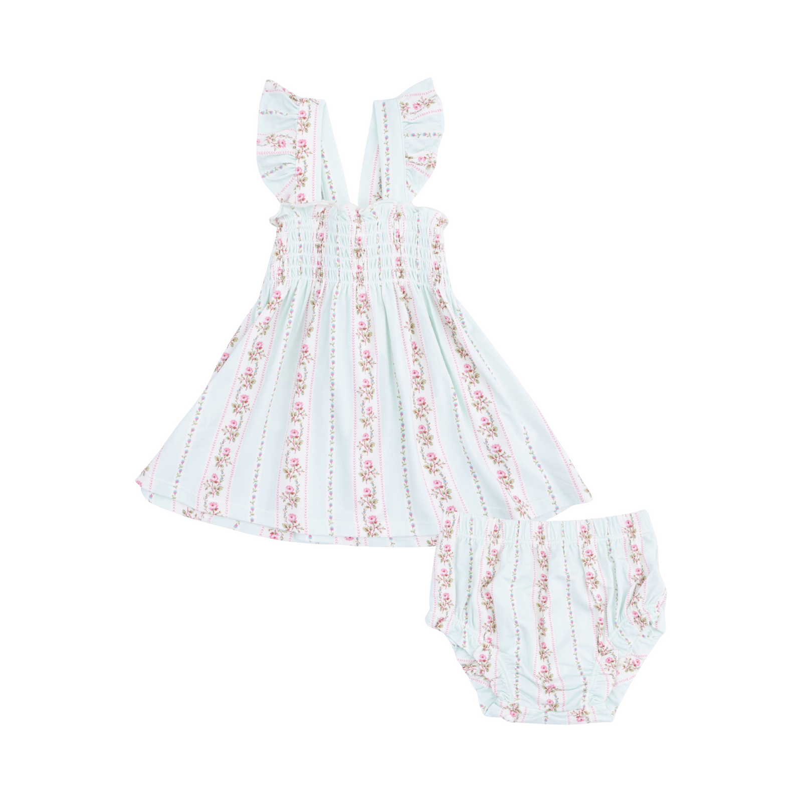 Antoinette Stripe Smocked Top With Bloomer