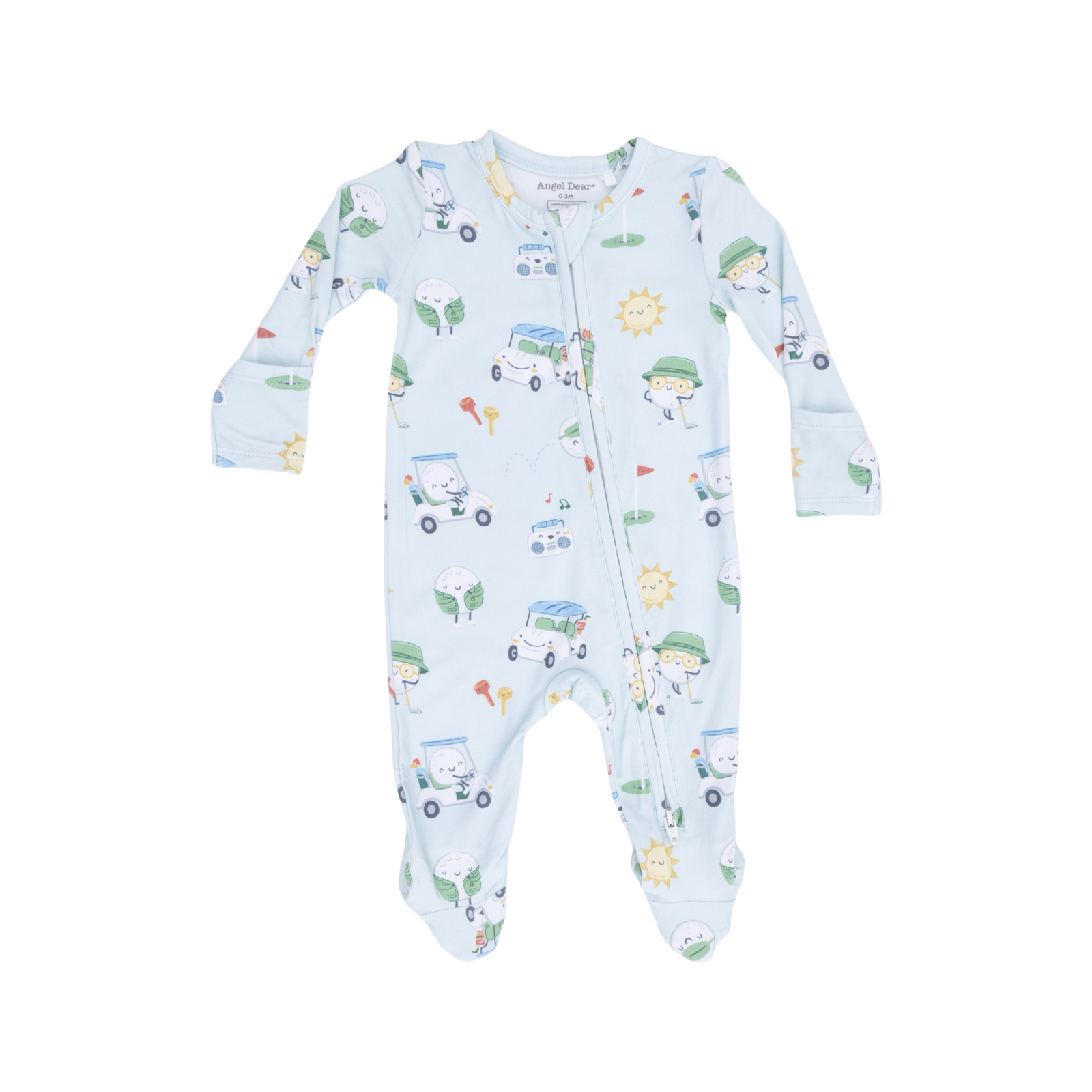 Golf Pros Blue 2-Way Zipper Footie