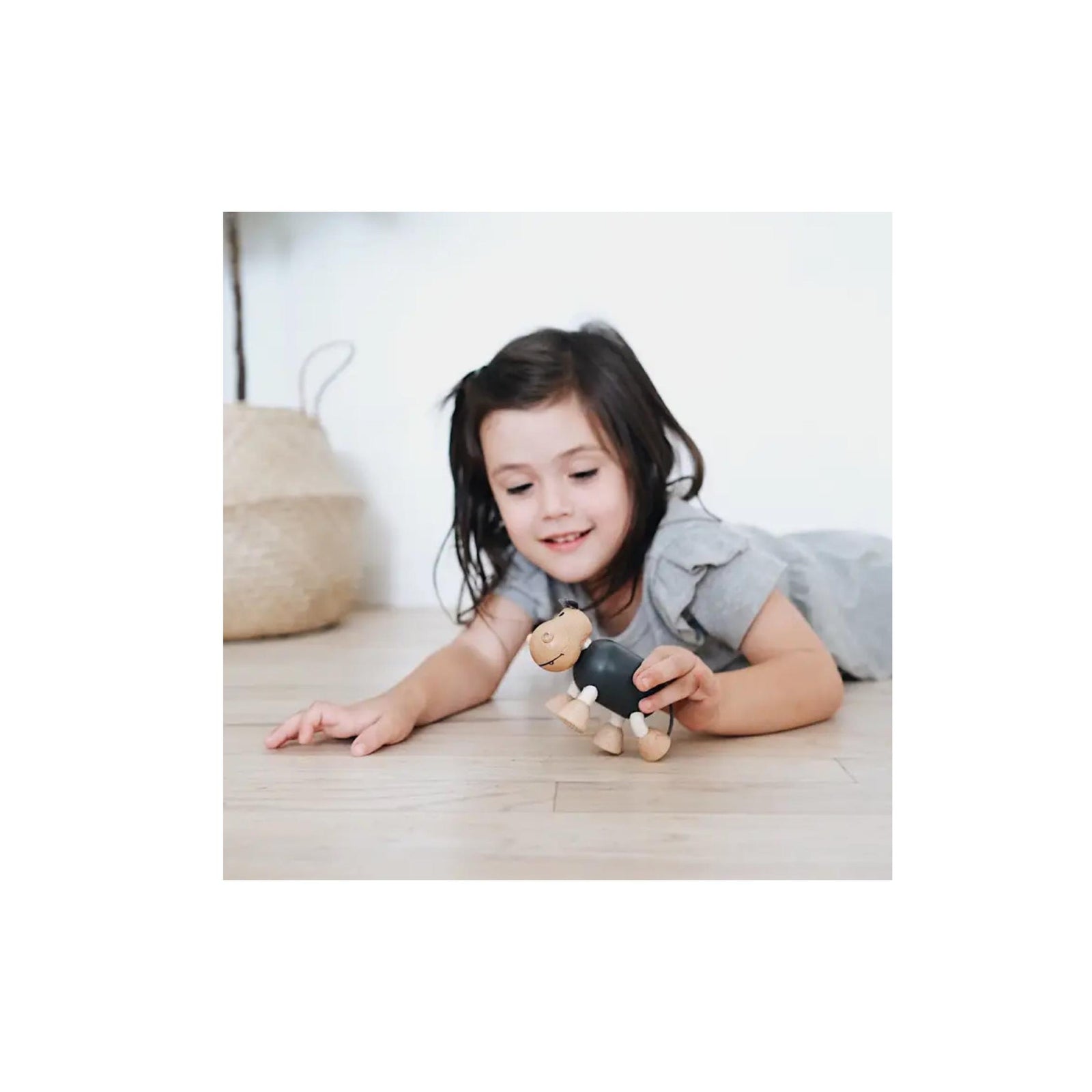 Wooden Hippo Toy