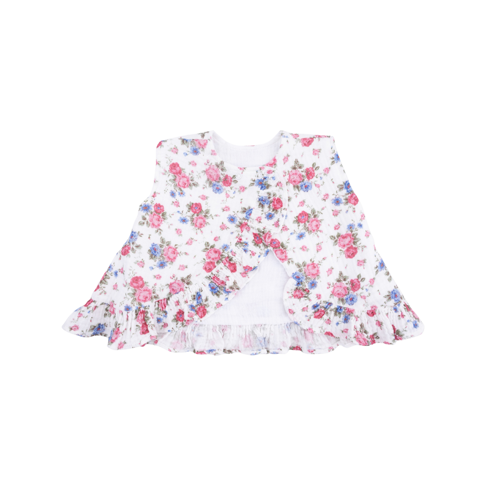 Cabbage Roses Ruffle Back Top & Bloomer
