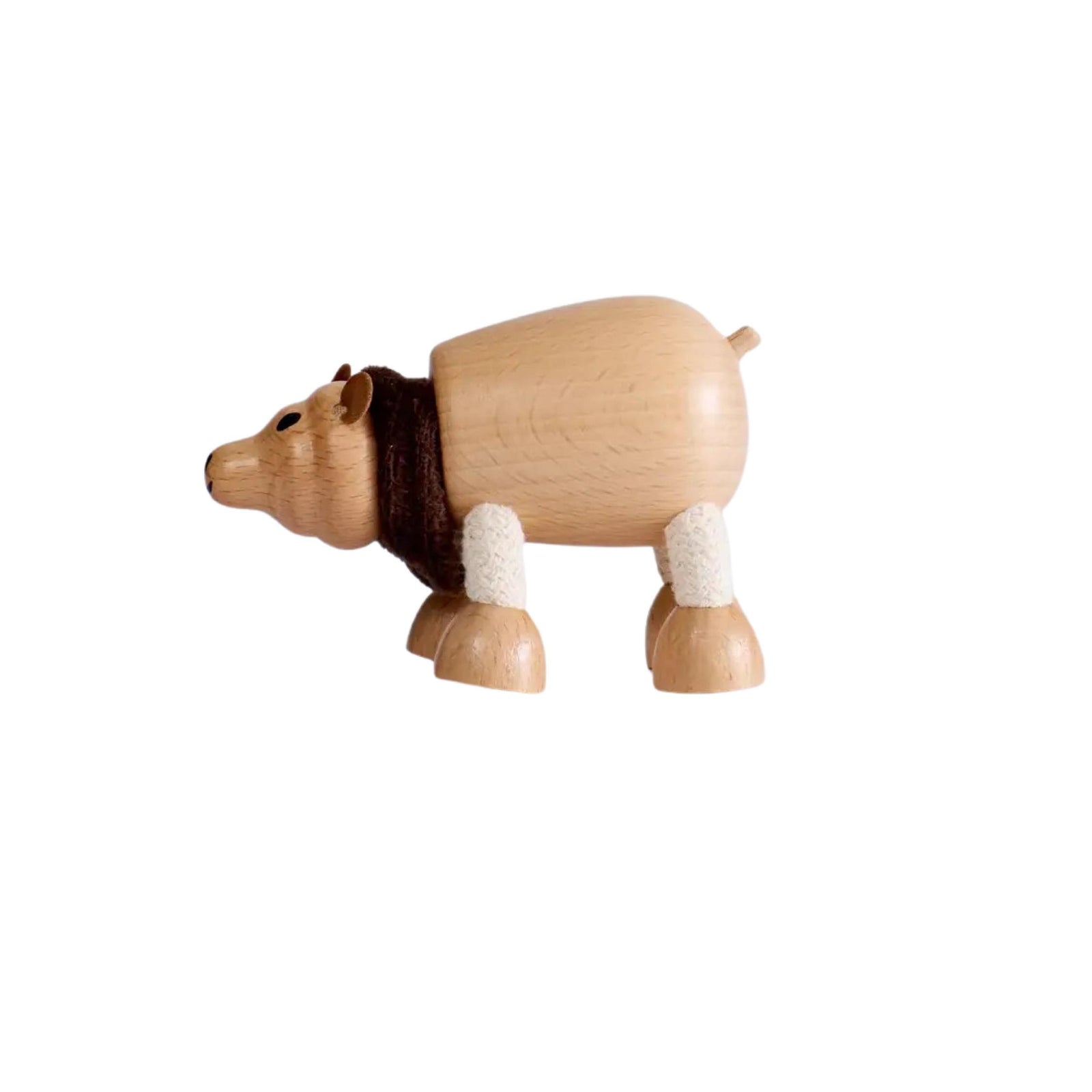 Wooden Brown Bear Toy