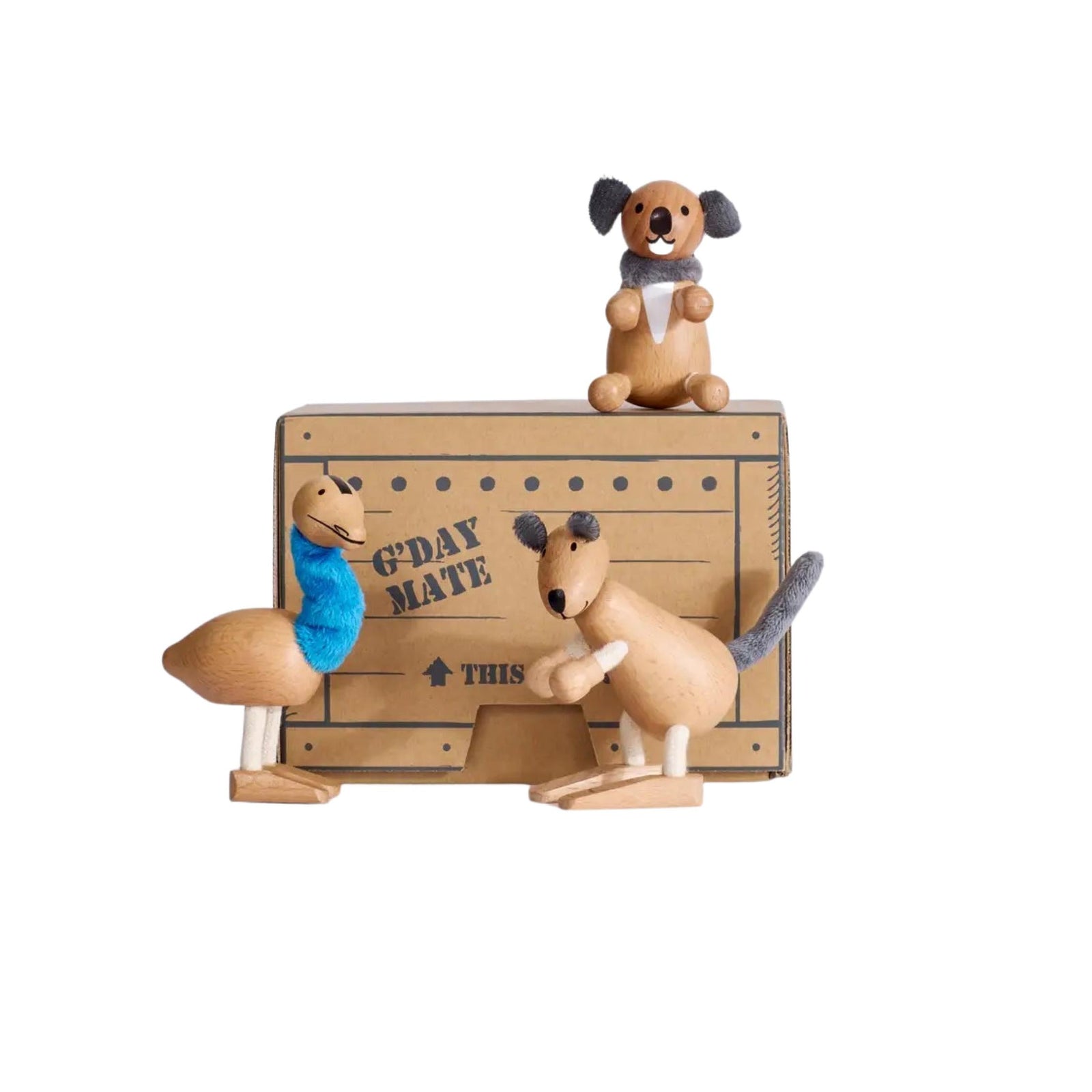 Outback Wooden Animal Mini Bundle in Gift Crate