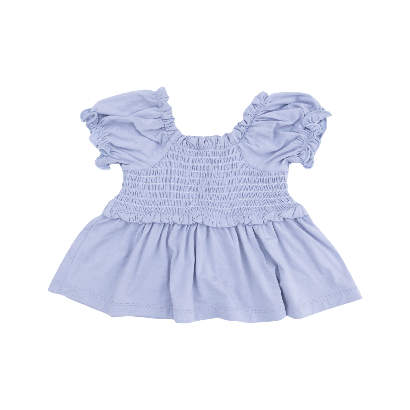 Dusty Plaid Smocked Blouse and Pant Set
