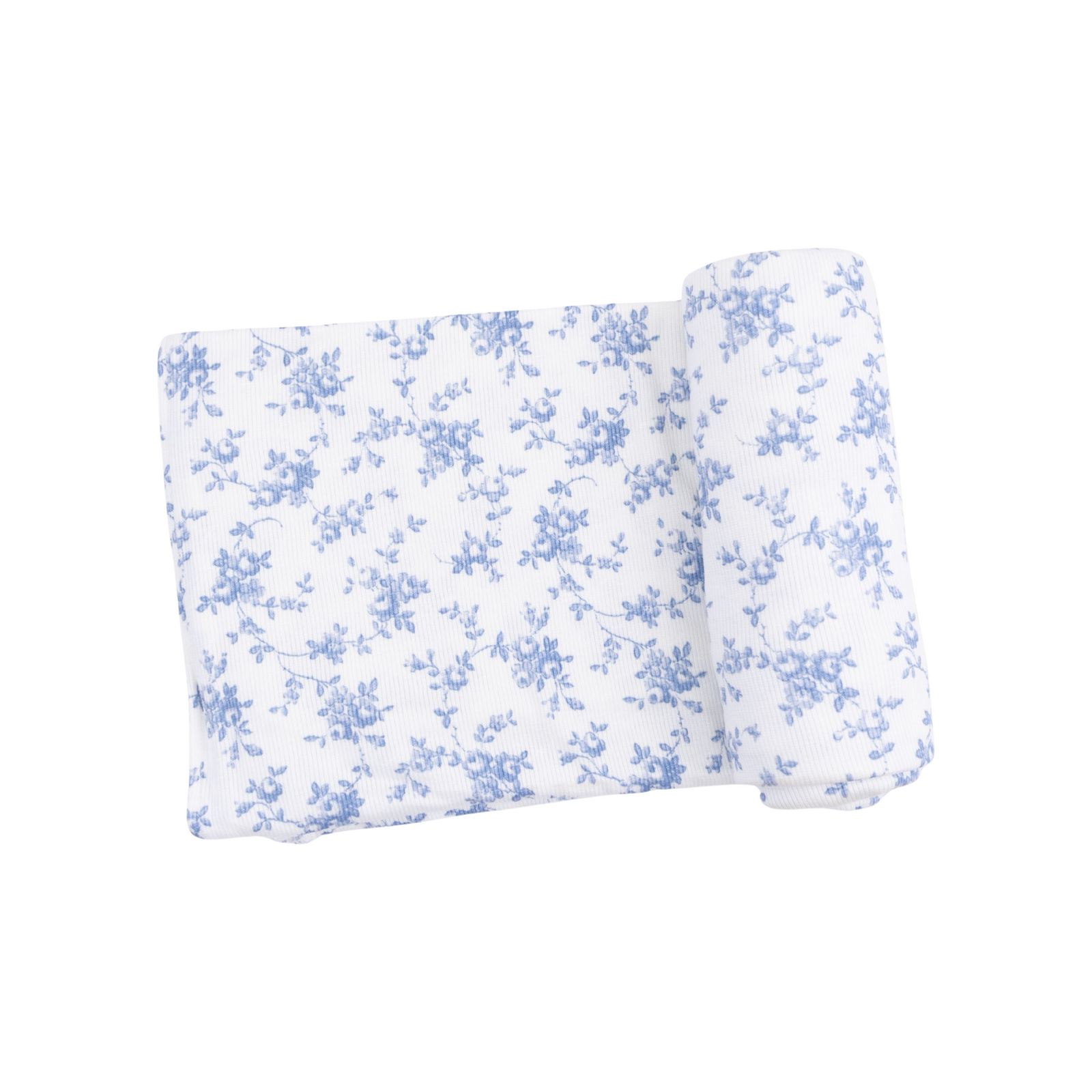 Baby Blue Vines Floral Swaddle Blanket