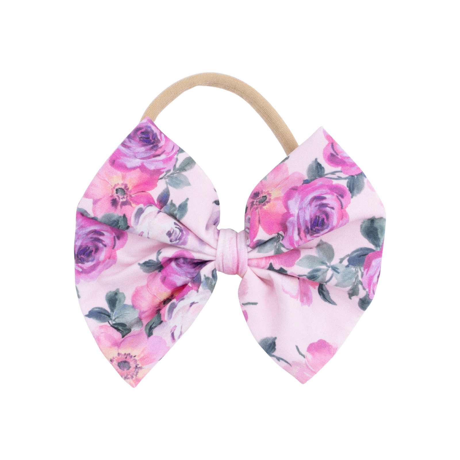 Rose Abundance Headband W/Bow