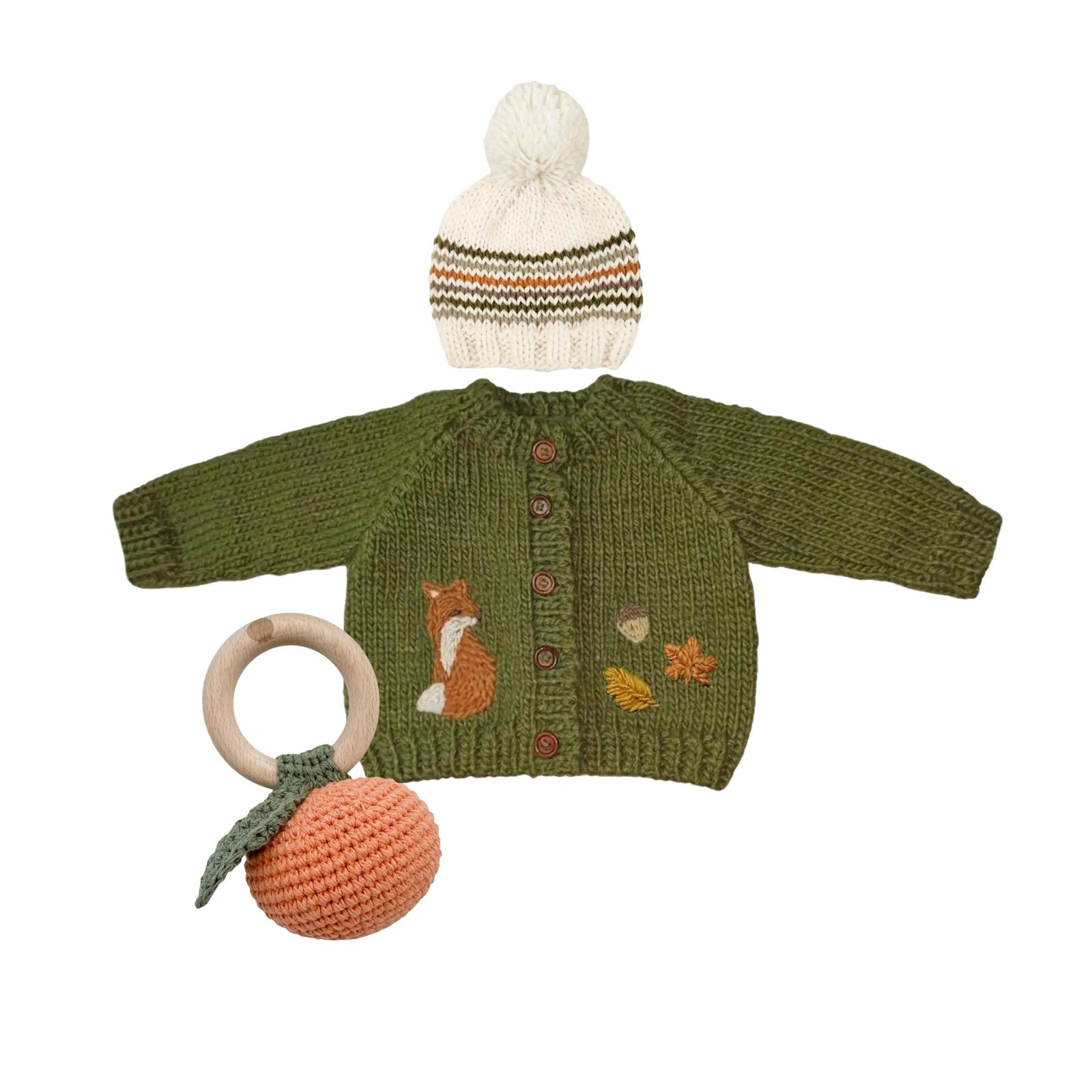 Woodland Embroidered Fox Cardigan