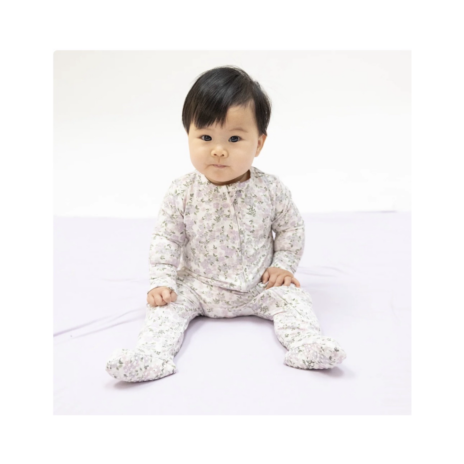 Shannon Floral 2-Way Zipper Footie