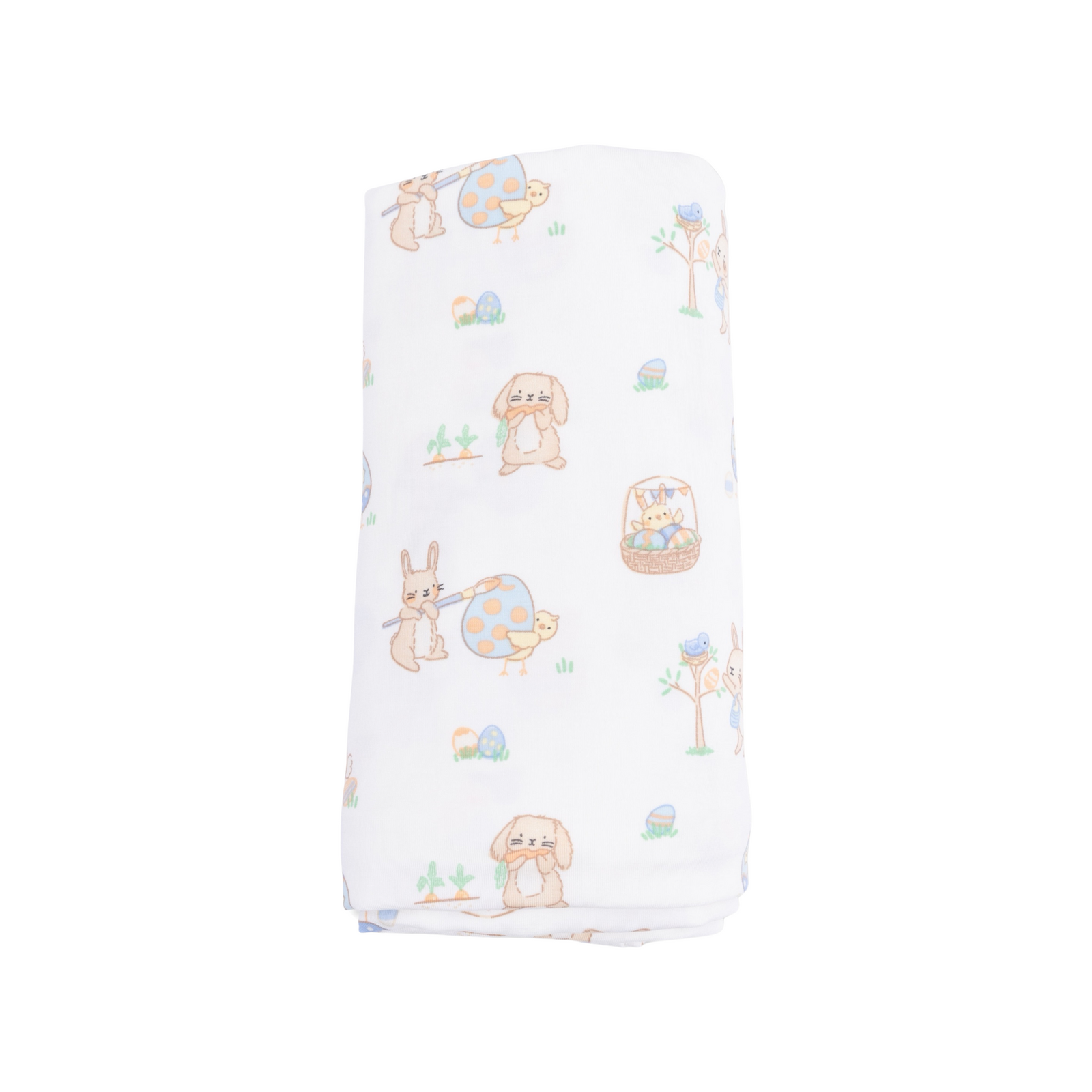 Easter Egg Hunt Neutral Swaddle Blanket