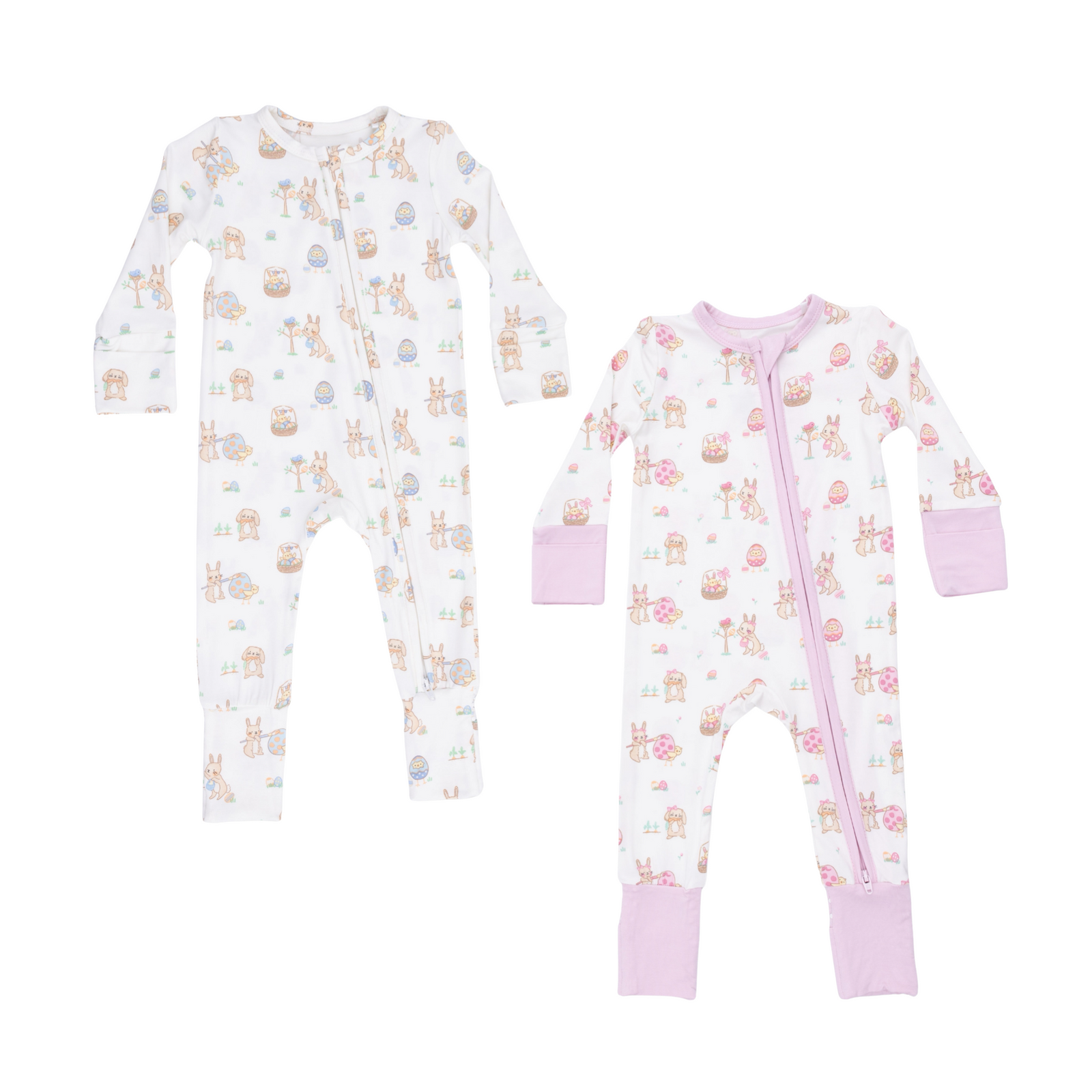 Easter Egg Hunt Convertible Romper Neutral