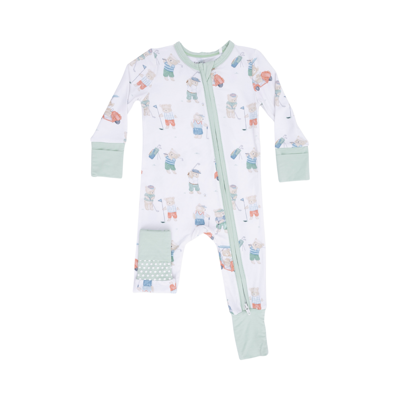 Golfing Teddy Bears Convertible Romper