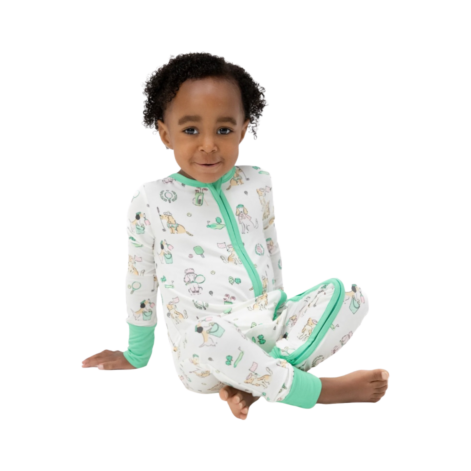 Country Club Dogs Neutral Convertible Romper