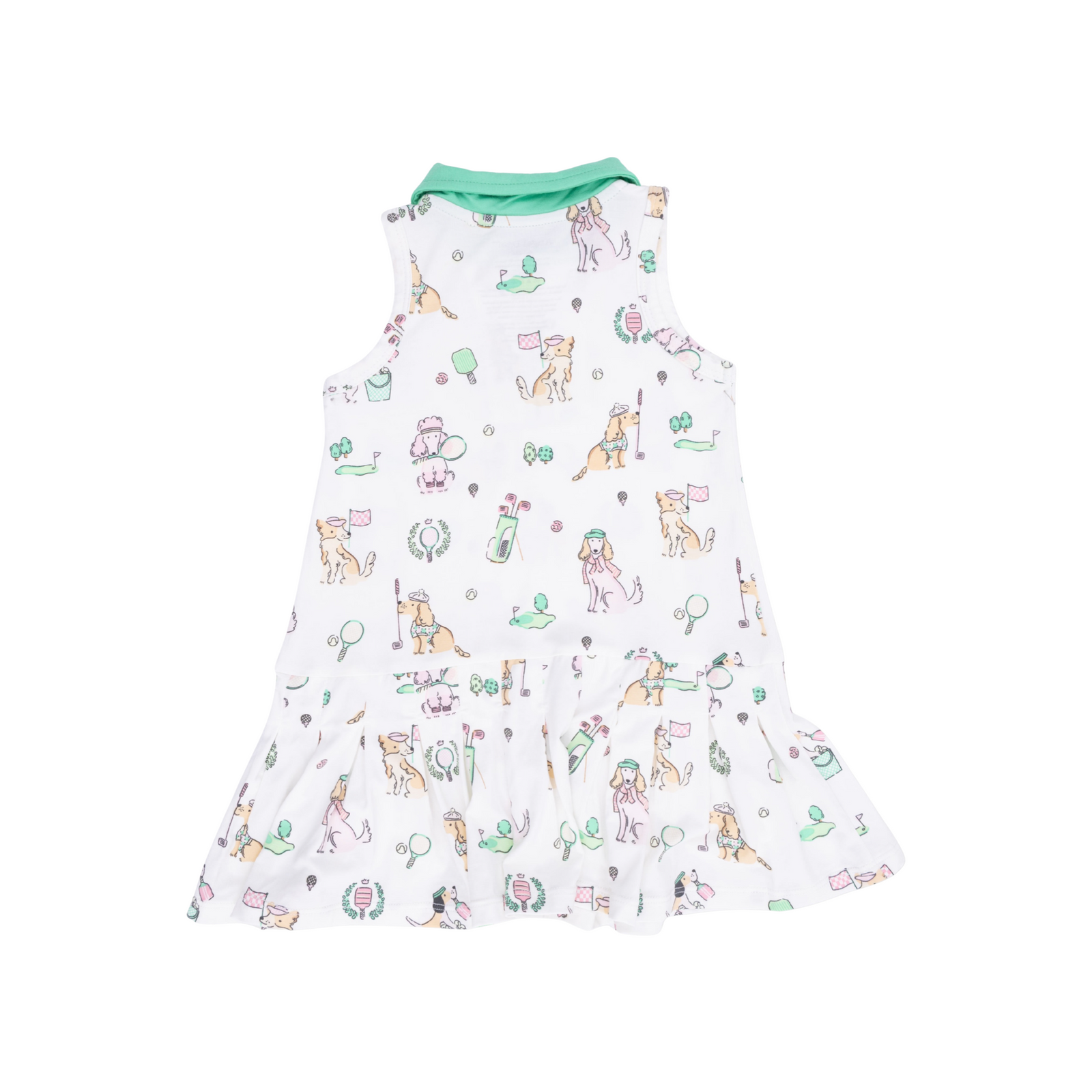 Country Club Dogs Pink Polo Tennis Dress With Cartwheel Shorts