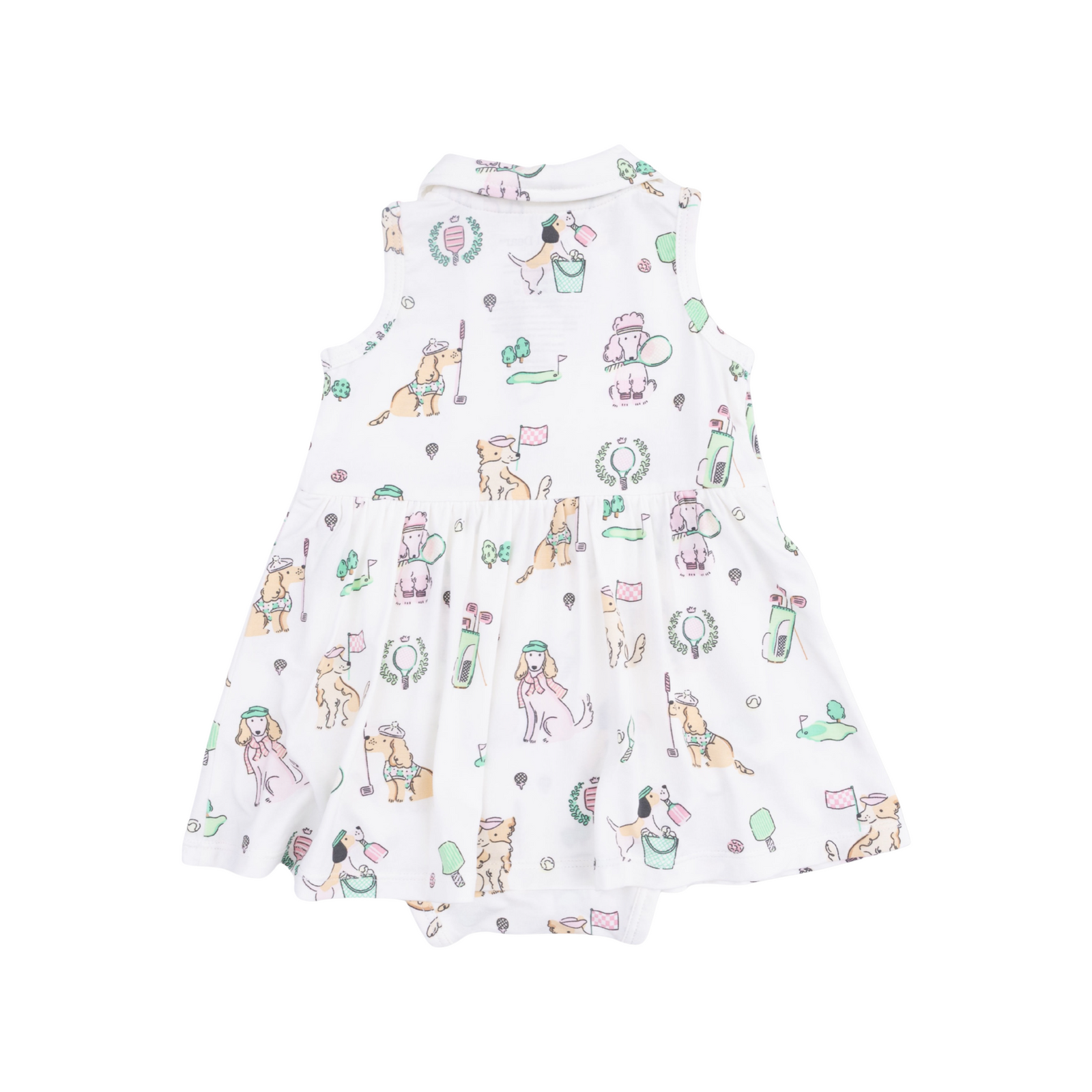 Country Club Dogs Pink Polo Tennis Dress