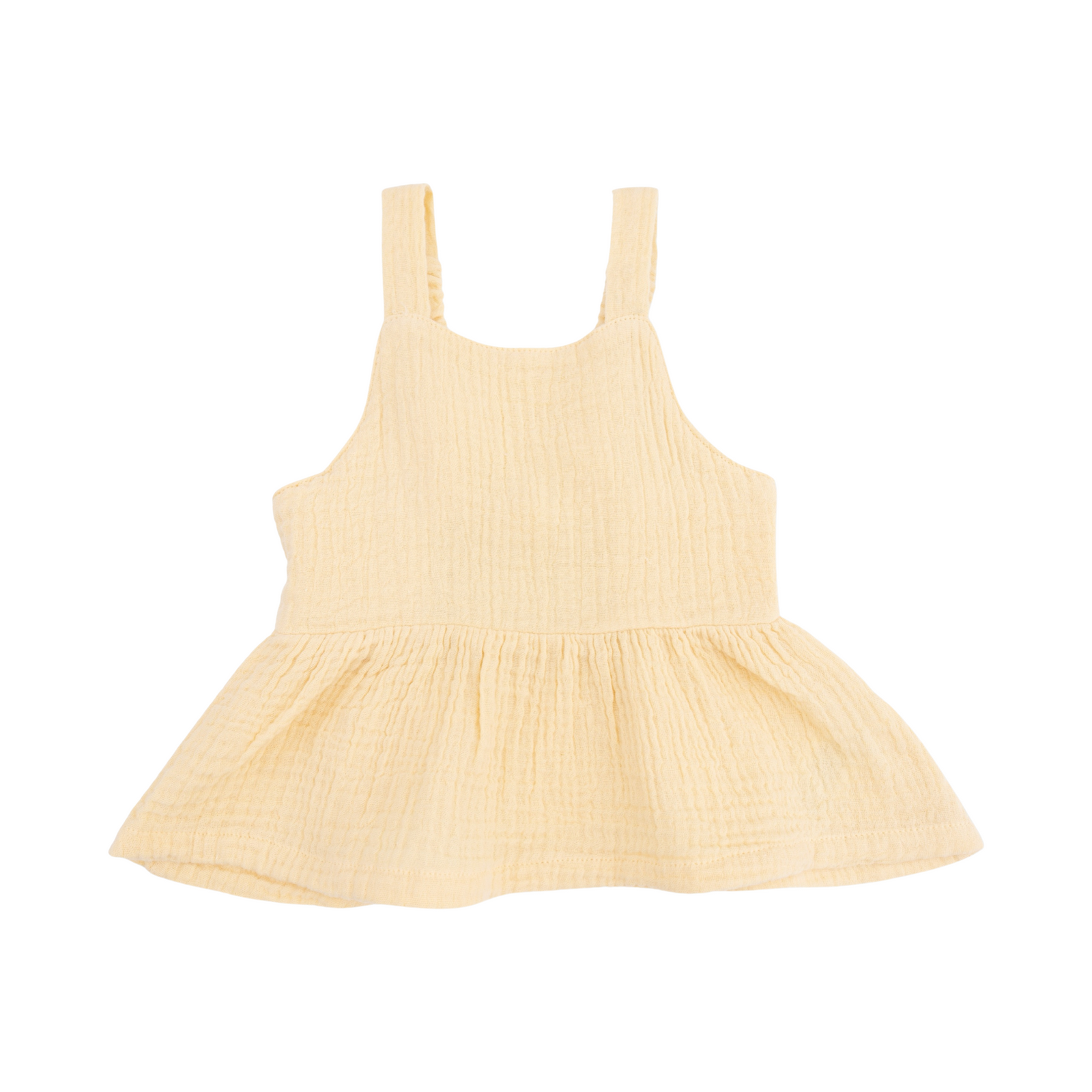 Micro Gingham Peplum Top W/Pant Set