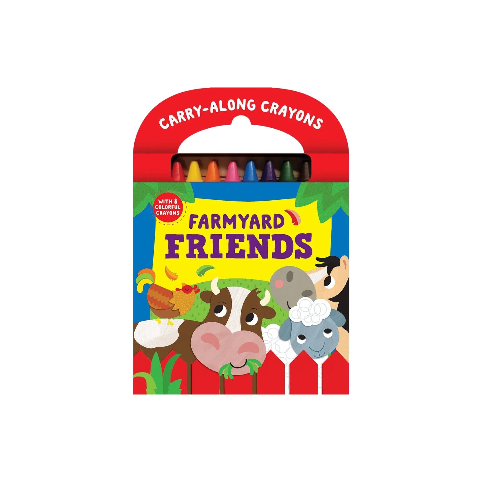 Farmyard Friends Book & Crayon Set