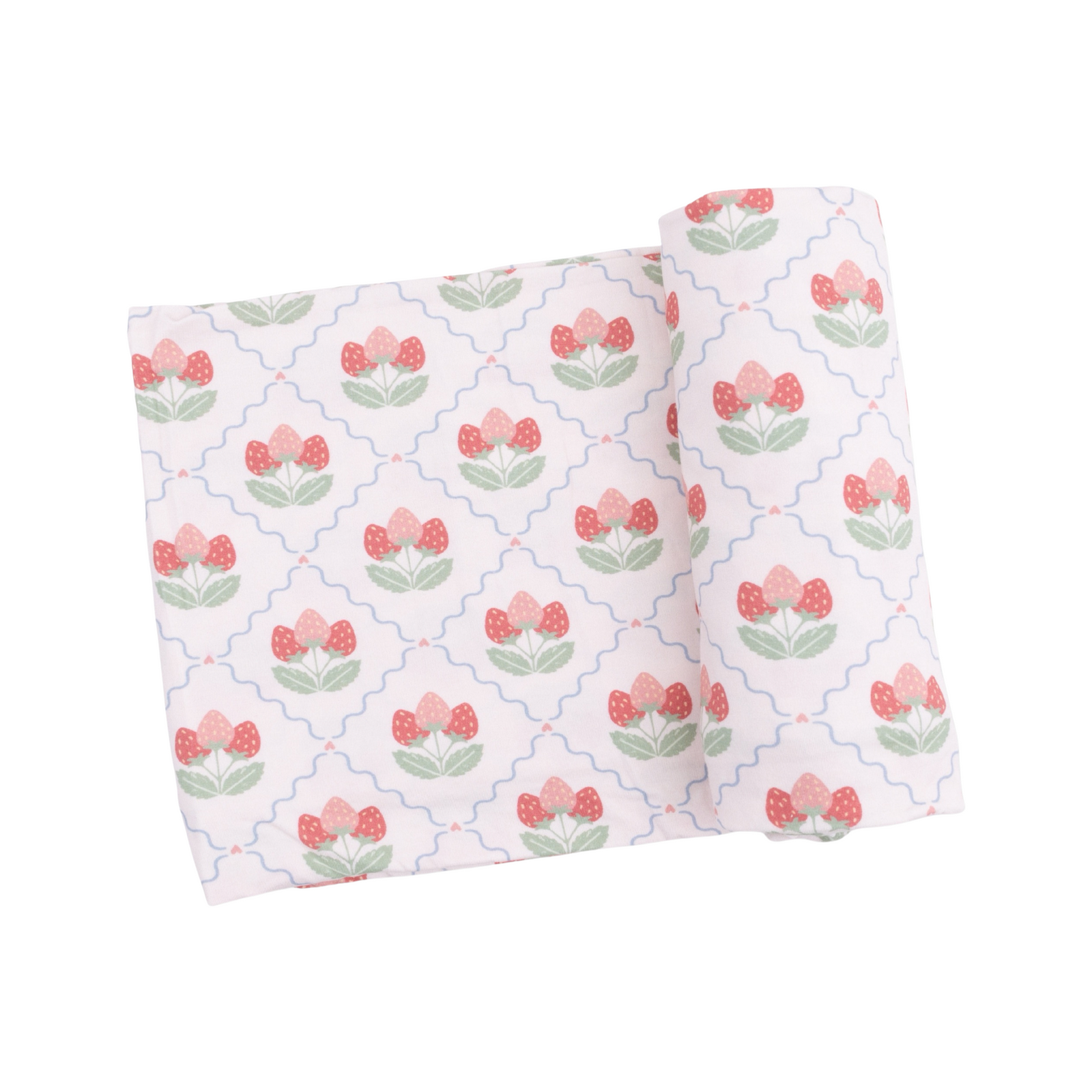 Sweet Strawberries Swaddle Blanket