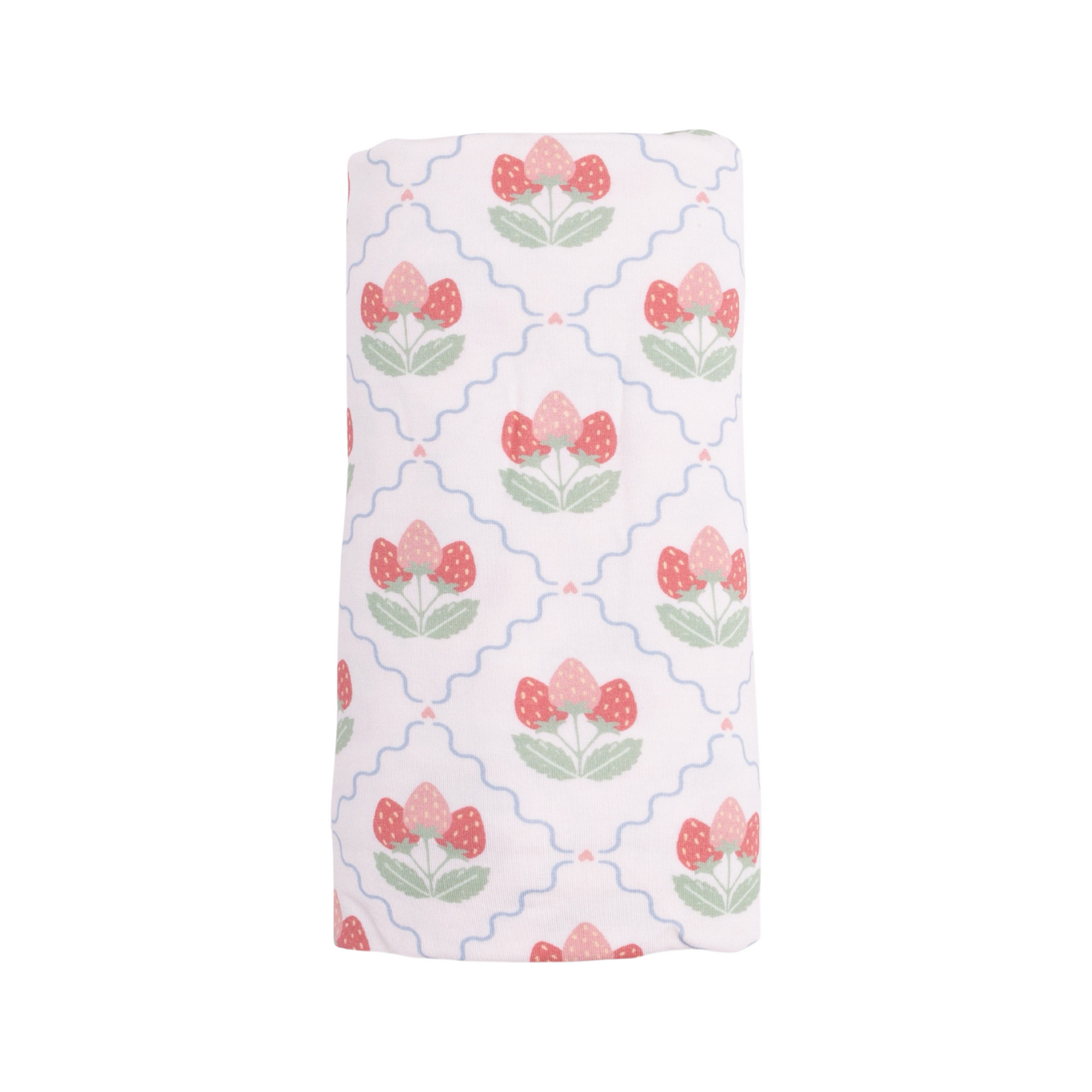 Sweet Strawberries Swaddle Blanket