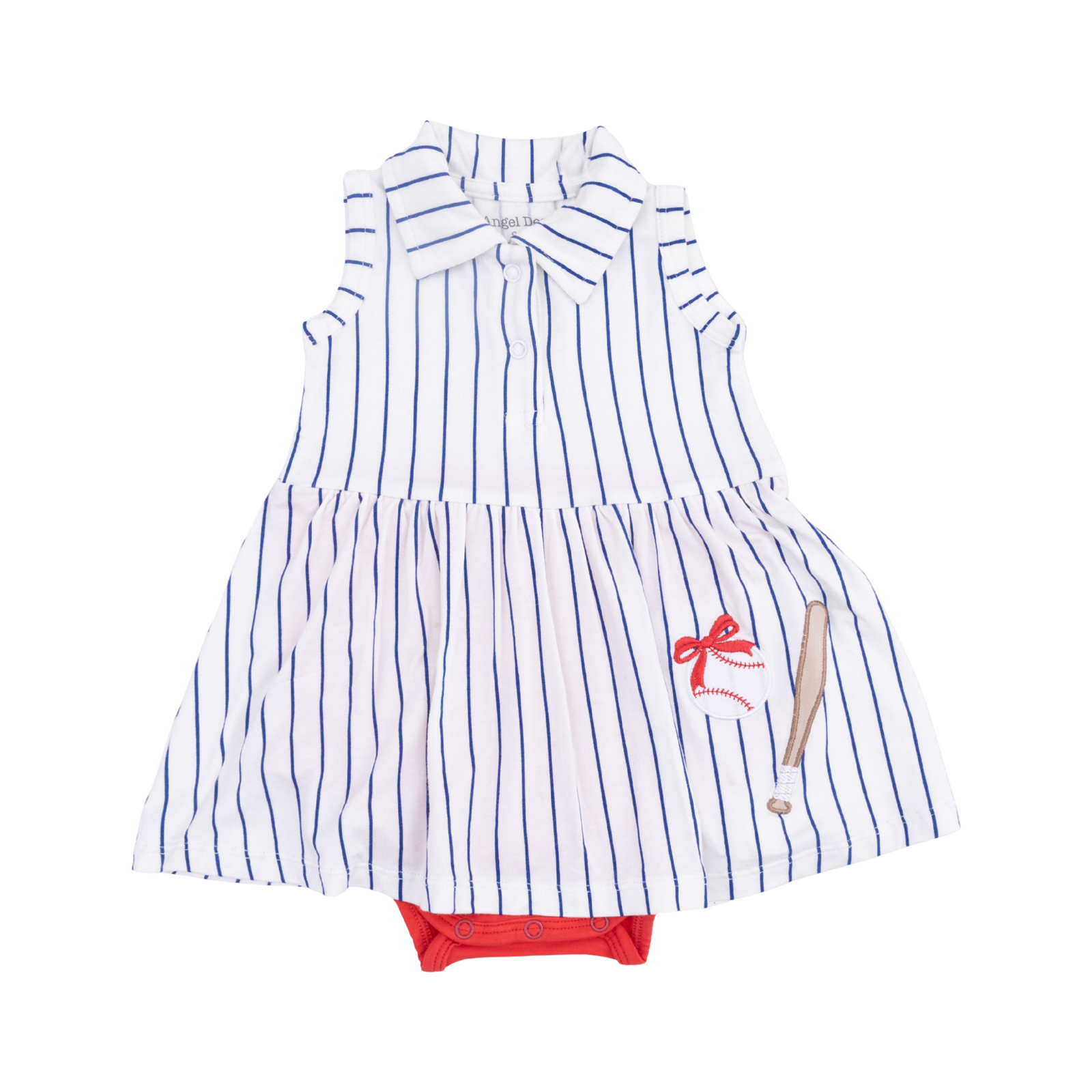 Baseball Stripe Polo Tennis Dress
