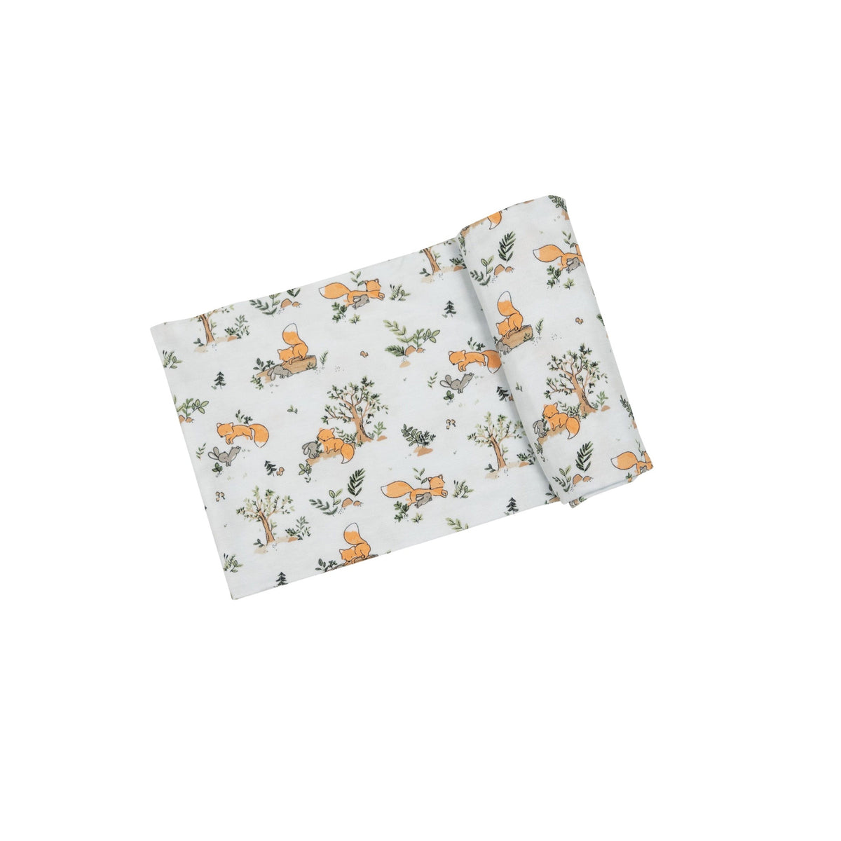 Baby Foxes Blue Swaddle