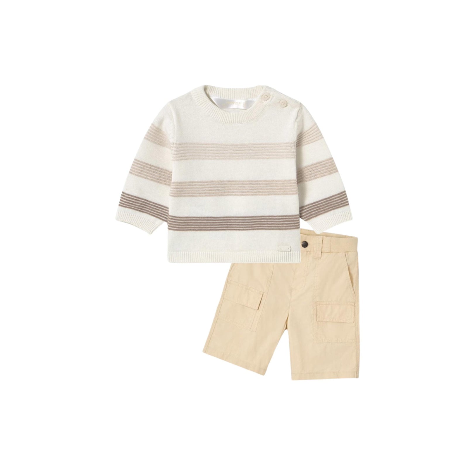 Khaki Multipocket Boys Shorts