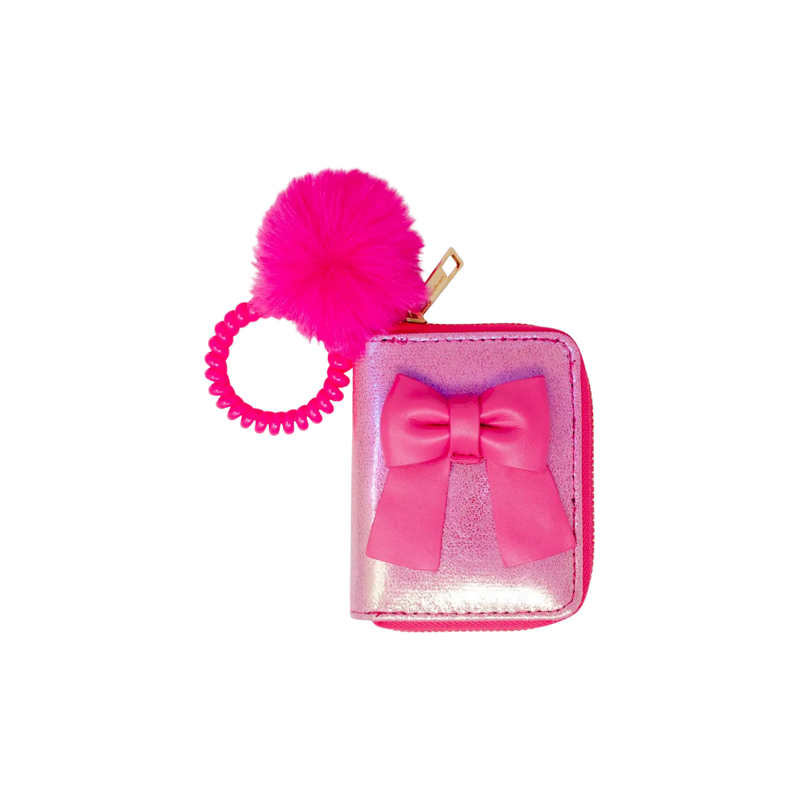 Shiny Jumbo Bow Strap Wallet