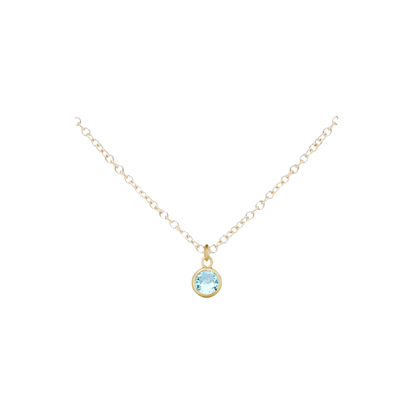 Gold Birthstone Necklace