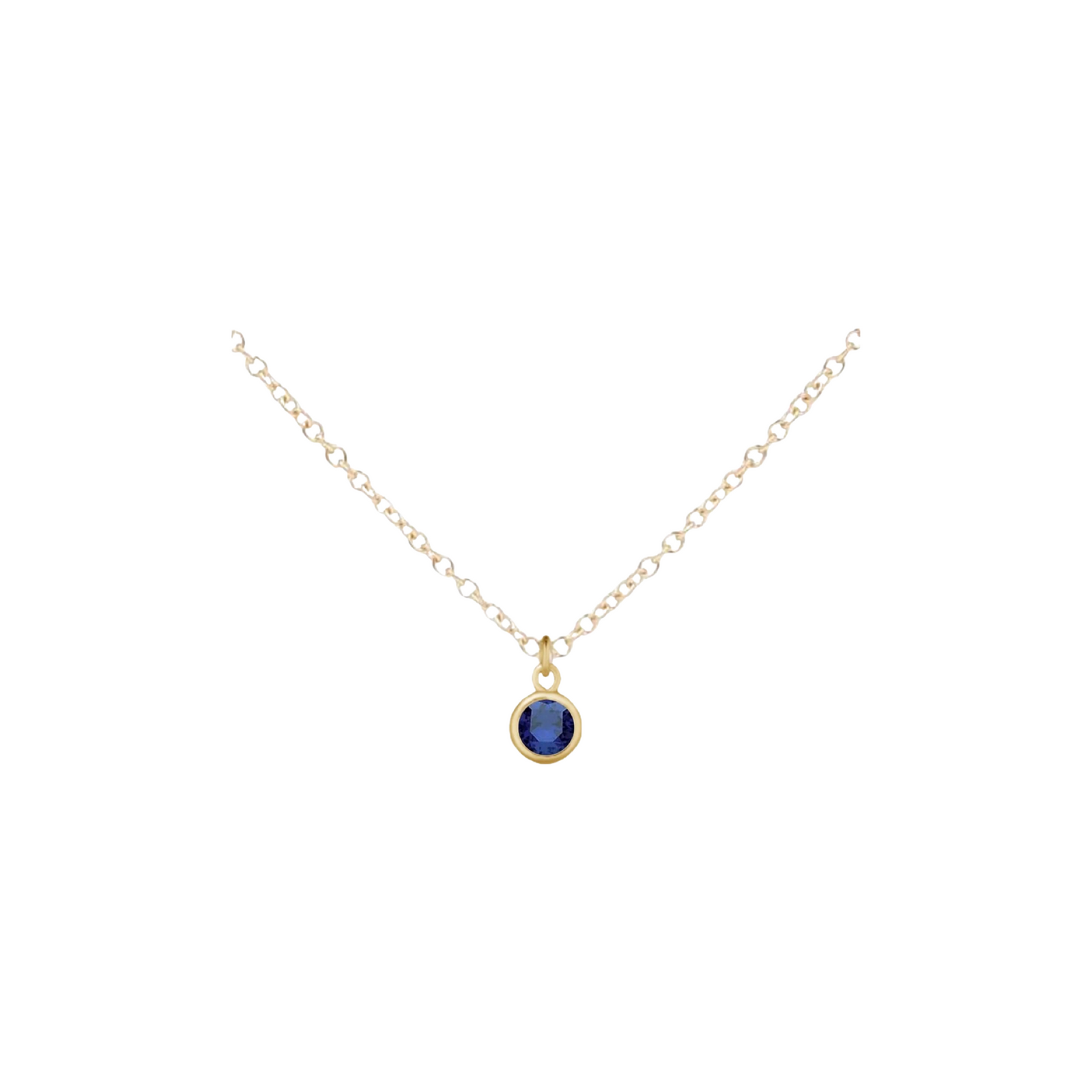 Gold Birthstone Necklace