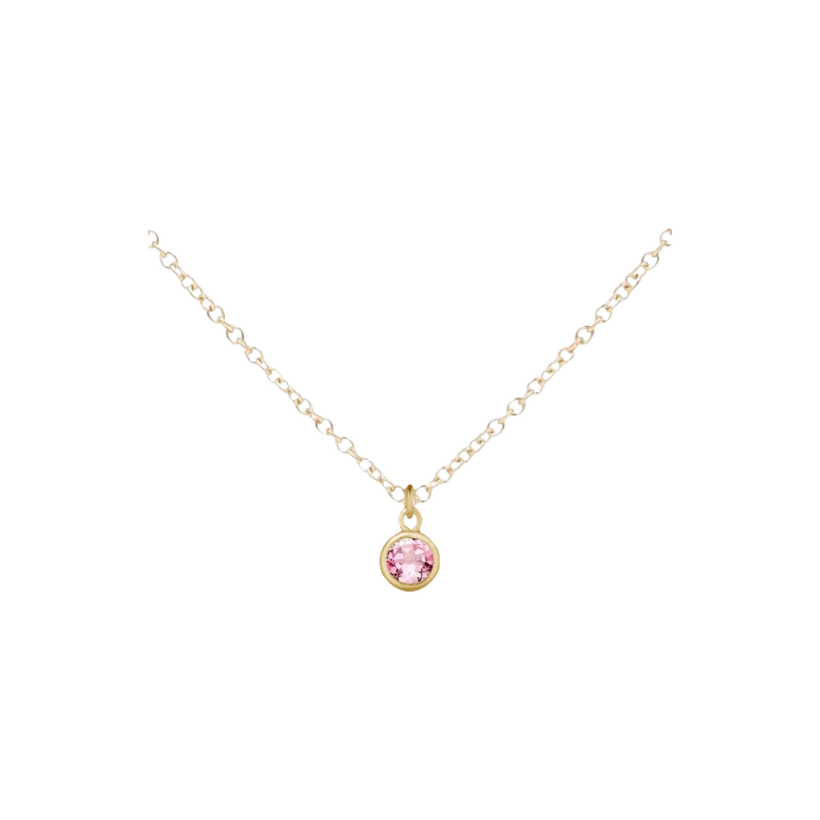 Gold Birthstone Necklace